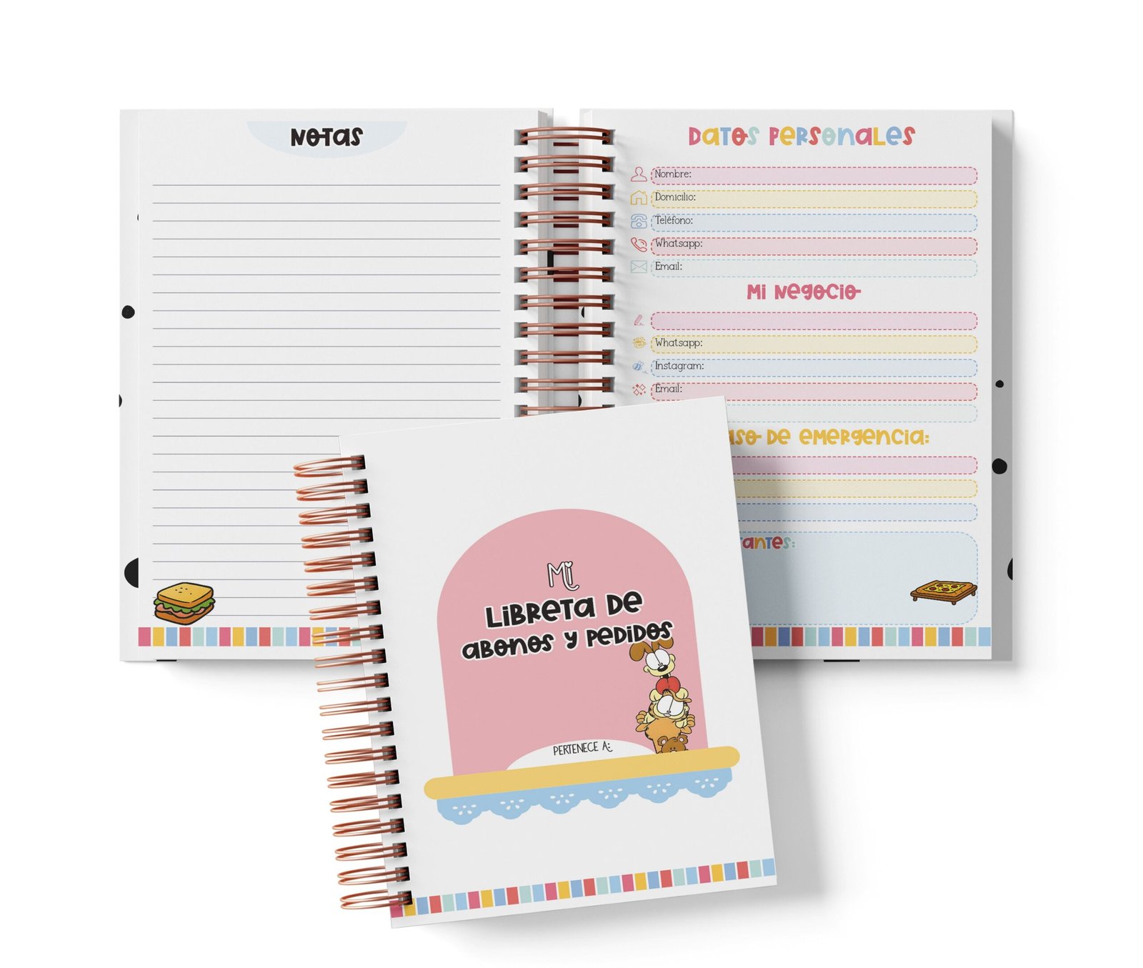 Libreta de Abonos y Pedidos - Garfield