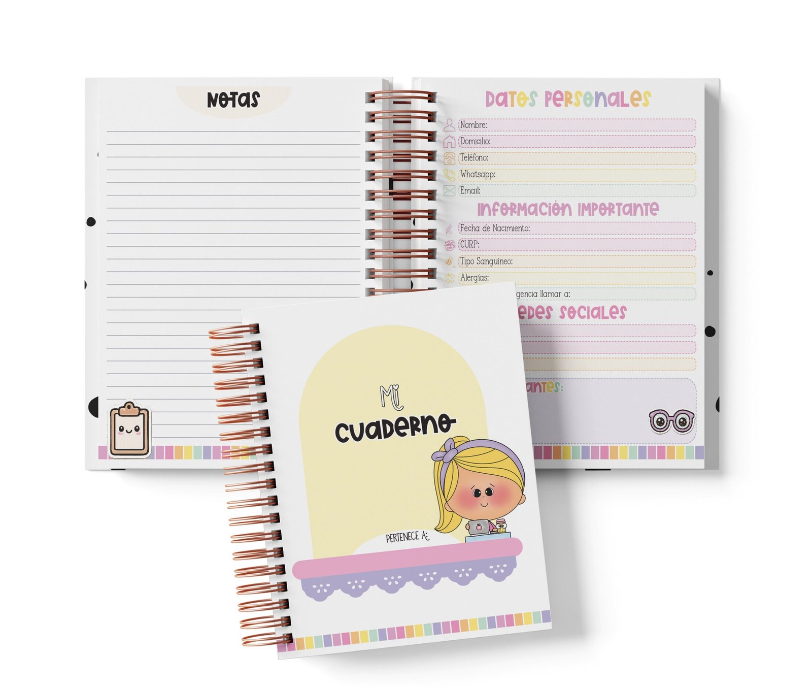 Cuaderno Media Carta - Star