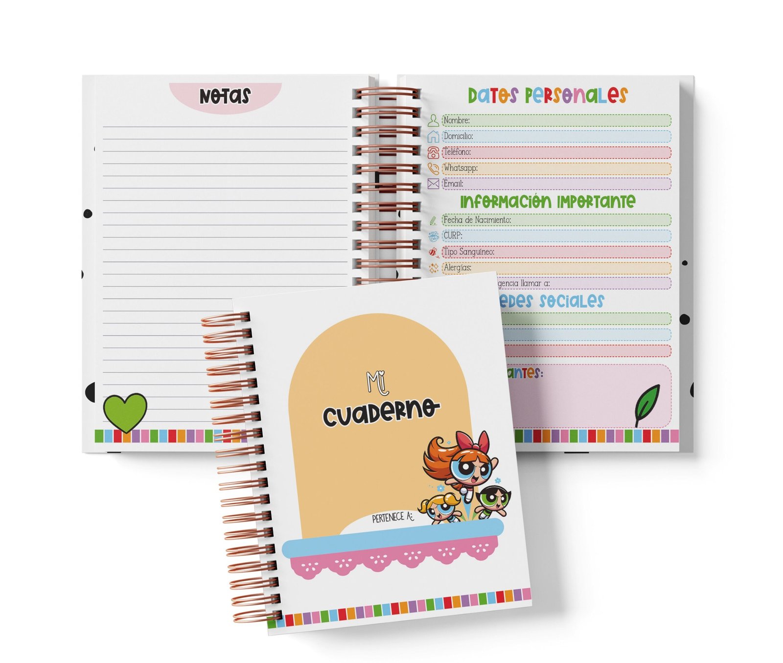 Cuaderno Medio Oficio - Chicas Superpoderosas