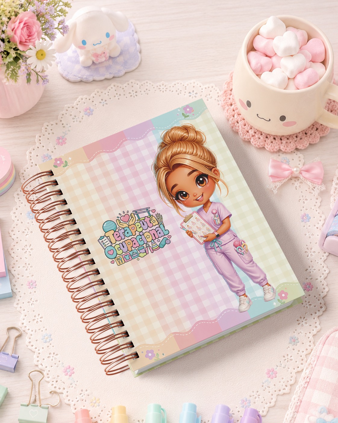Pack de Portadas Terapeuta Ocupacional - Sweet Rainbow