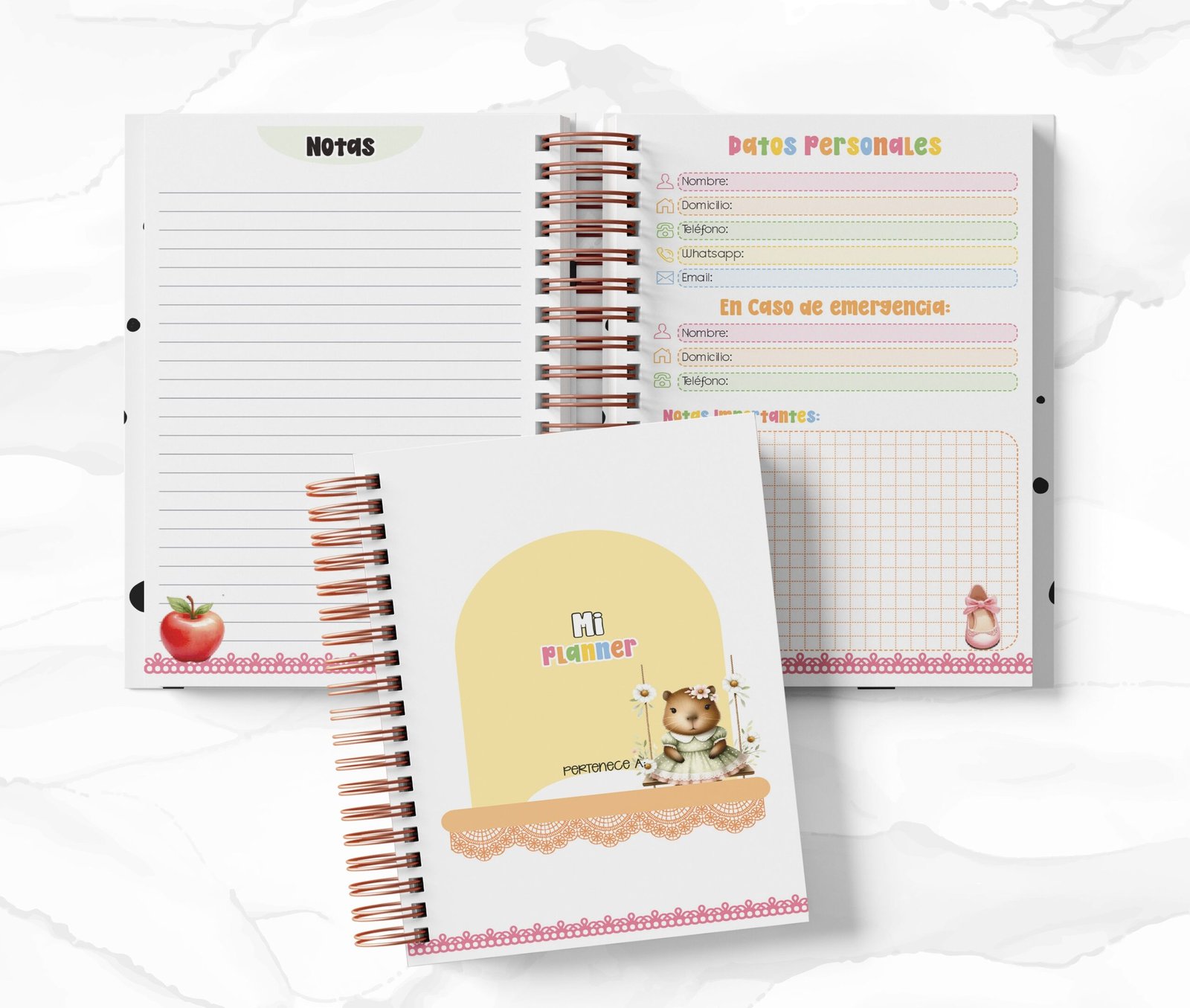 Planner Diario - Capibaras