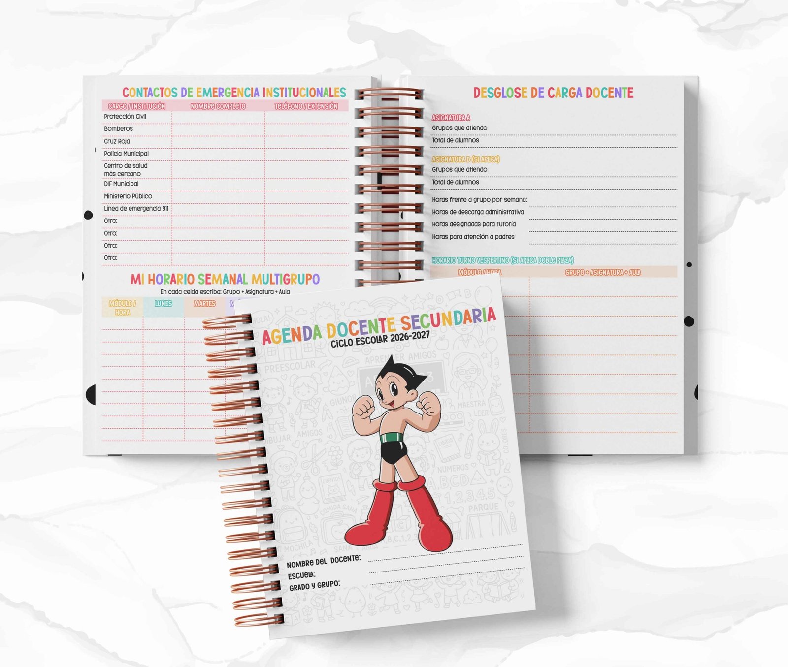 Agenda Secundaria - Astro Boy