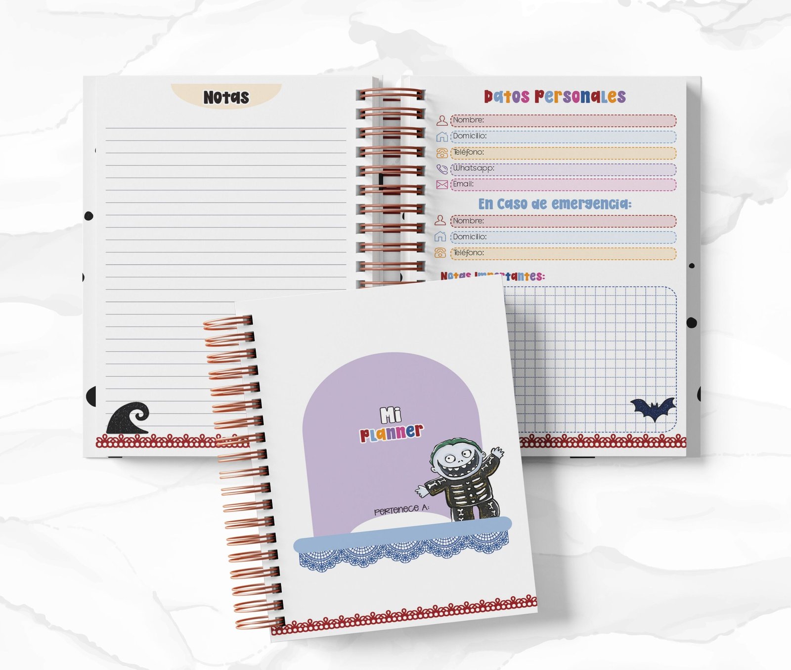 Planner 2 Días por Página - Jack y Sally