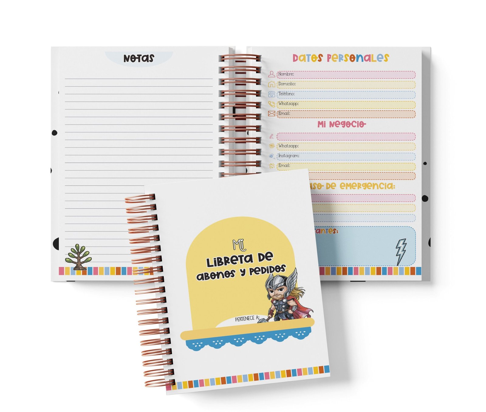 Libreta de Abonos y Pedidos - Thor