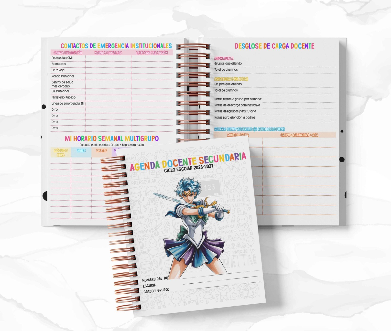 Agenda Secundaria - Sailor Moon