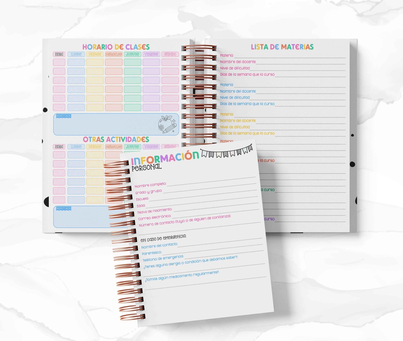 Agenda Estudiantes Semanal Ciclo 26-27 - Precious Moments
