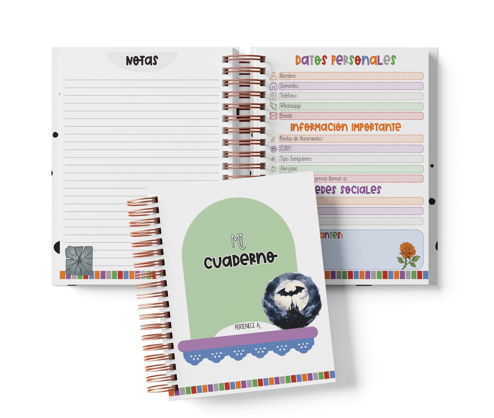 Cuaderno Media Carta - Batman