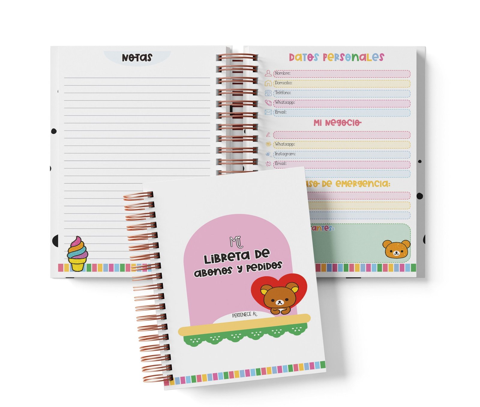 Libreta de Abonos y Pedidos - Rilakkuma