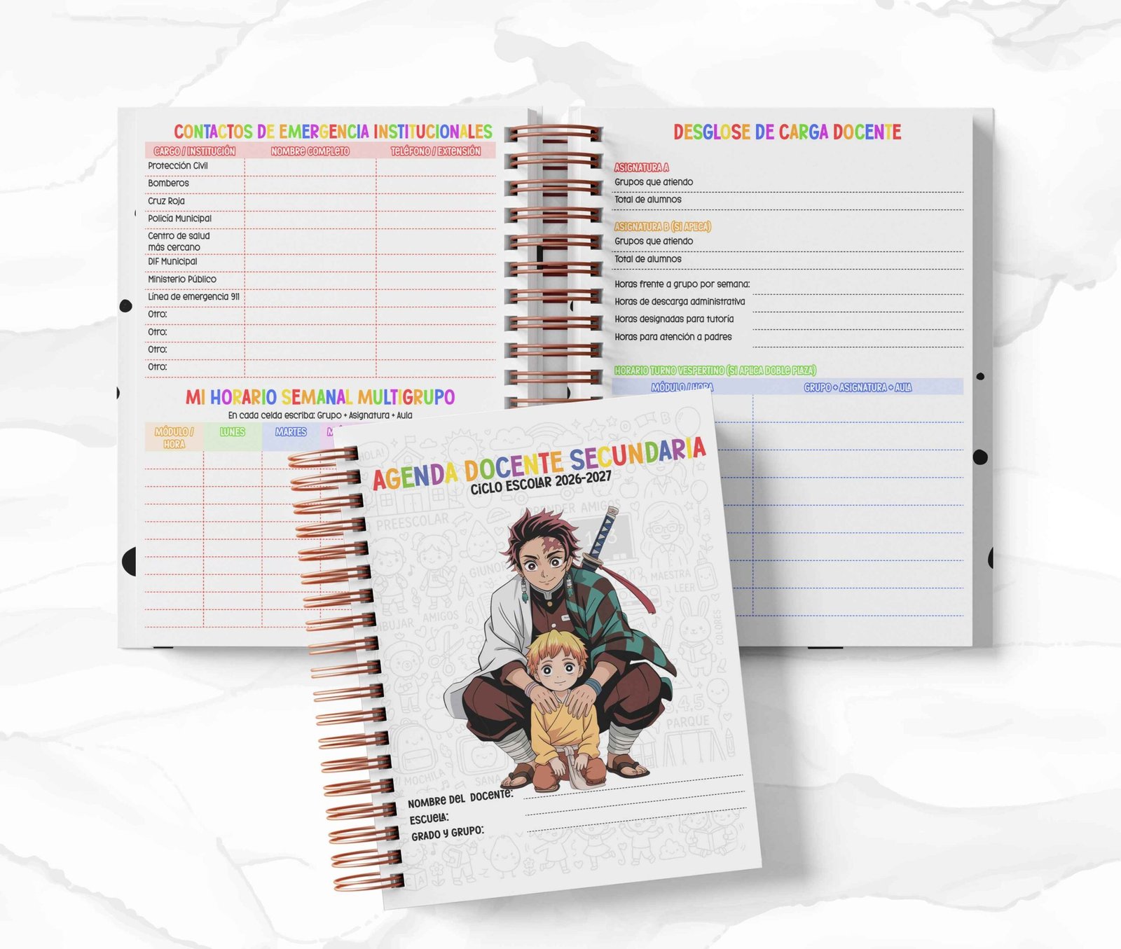 Agenda Secundaria - Demon Slayer