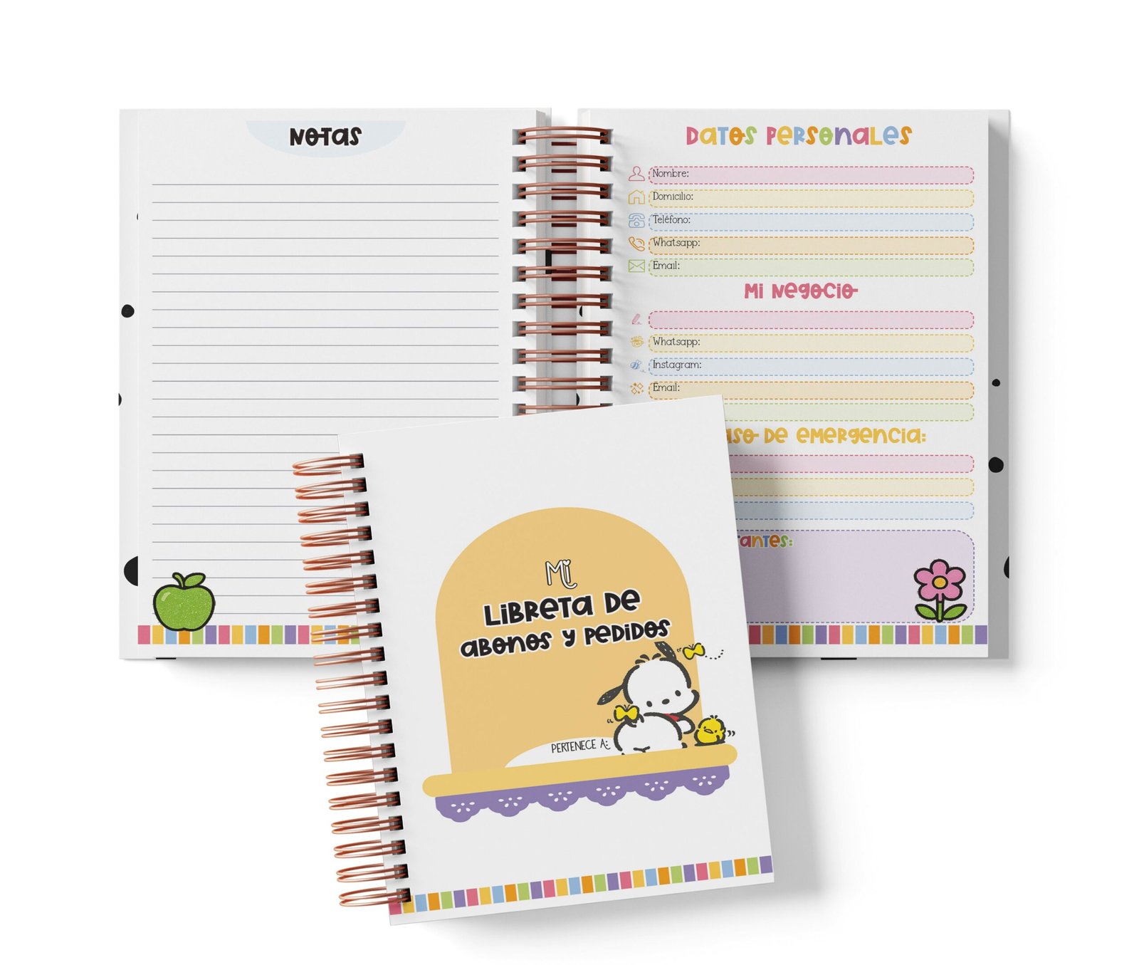 Libreta de Abonos y Pedidos - Pochacco