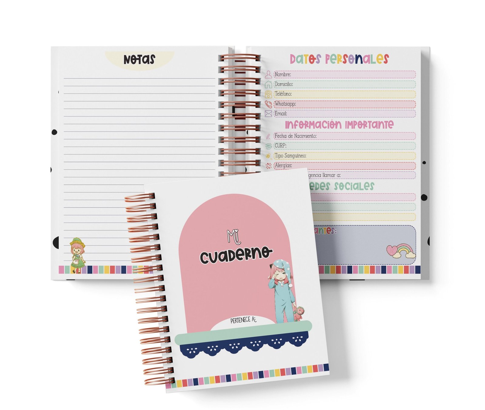 Cuaderno Medio Oficio - Spy x Family