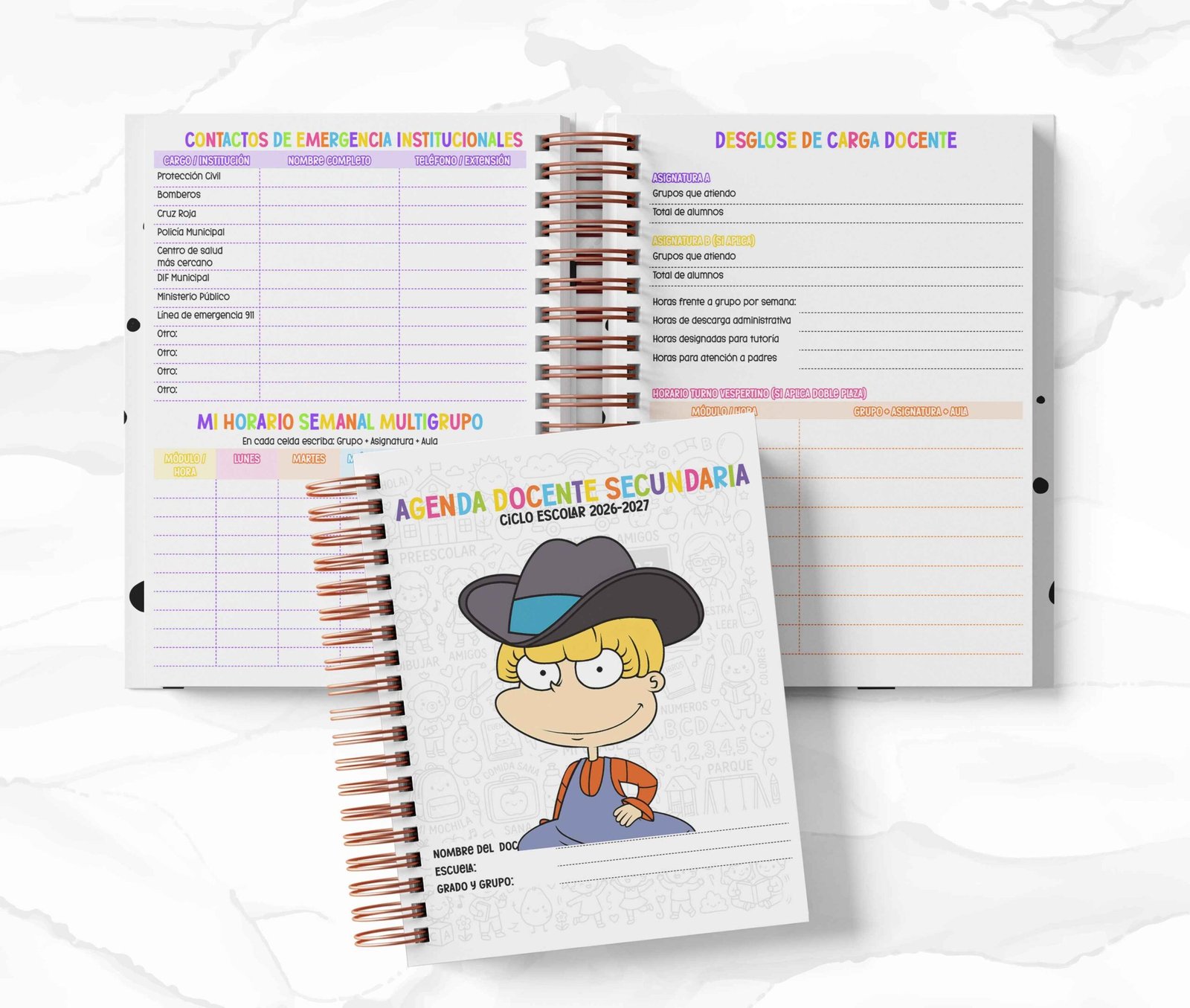 Agenda Secundaria - Angélica Pickles
