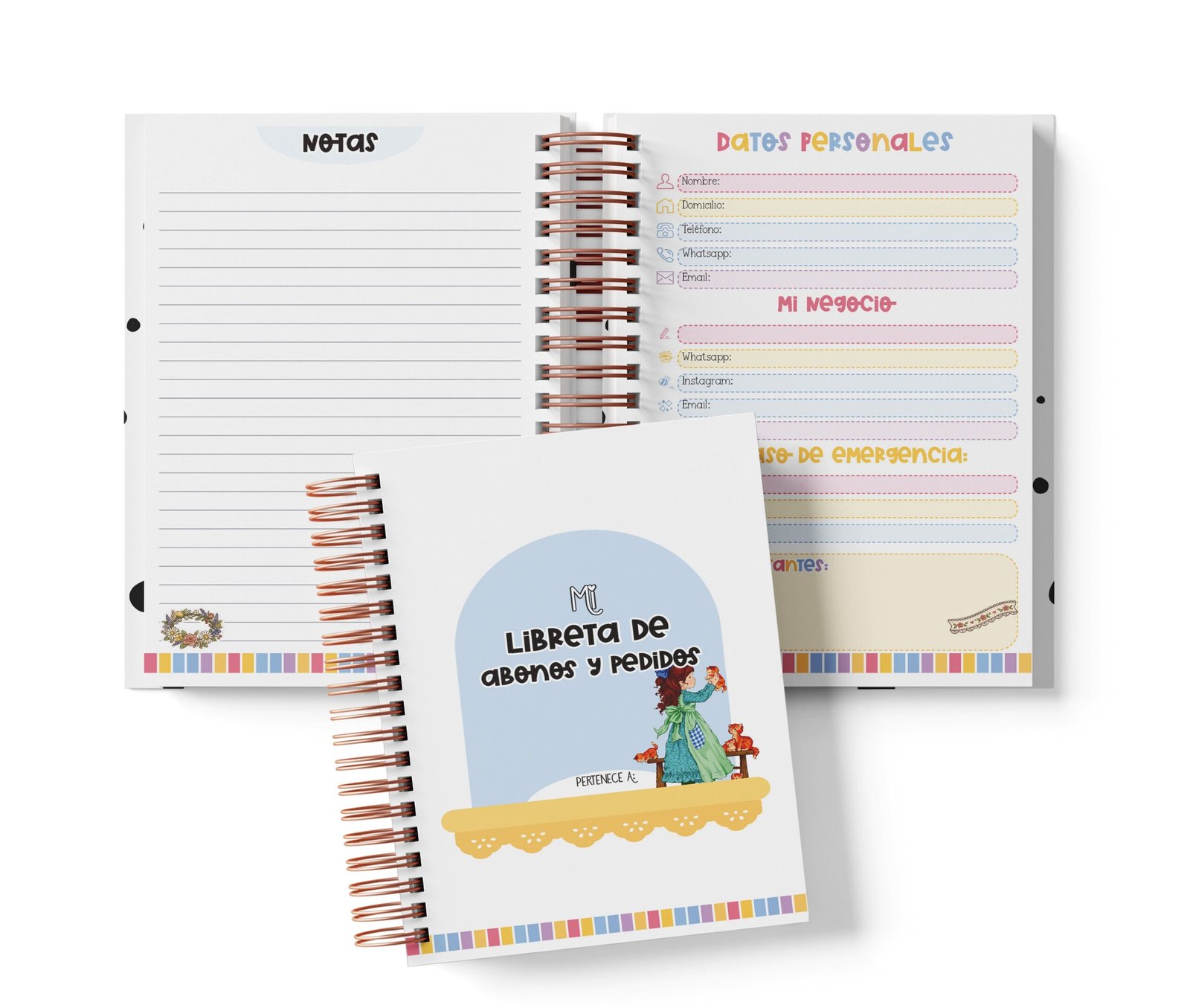 Libreta de Abonos y Pedidos - Sarah Kay