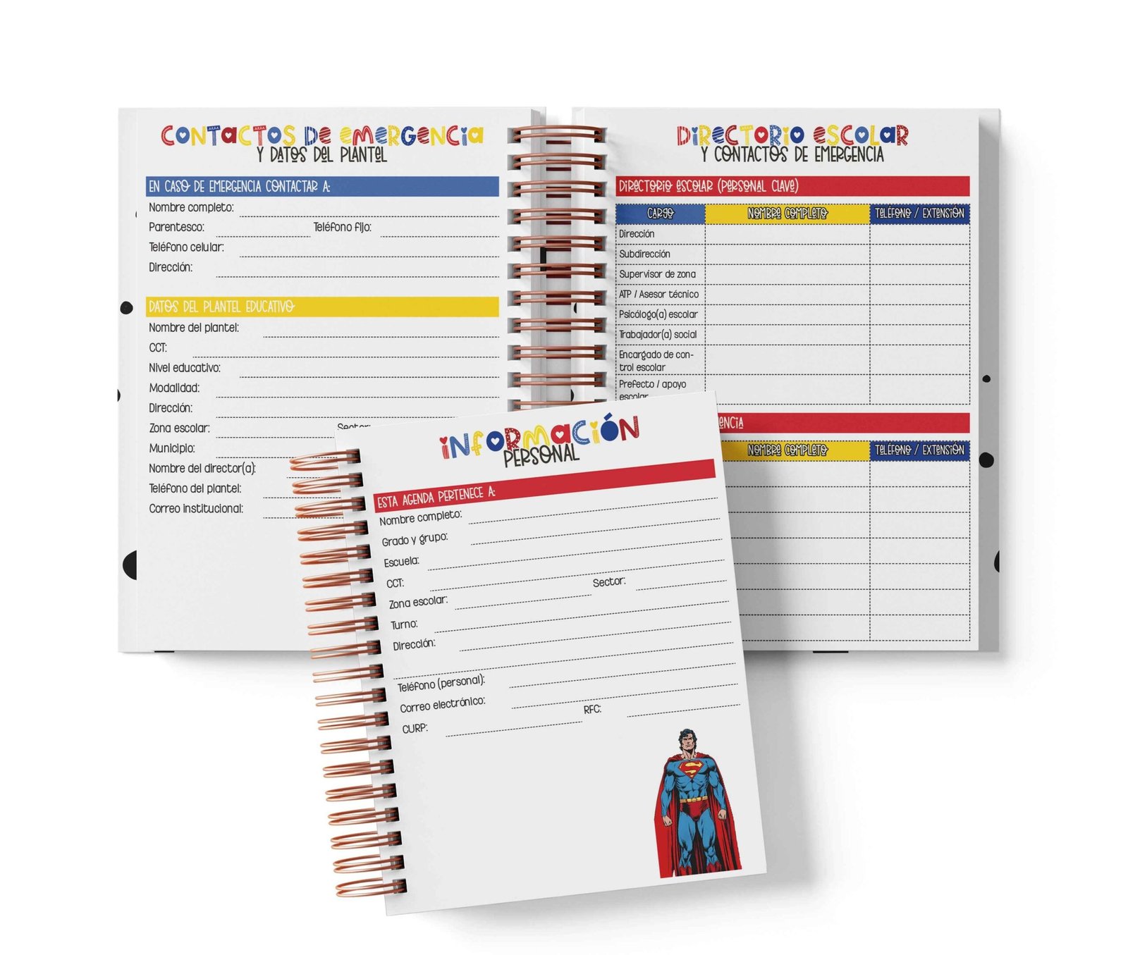 Agenda Preescolar MO - Superman