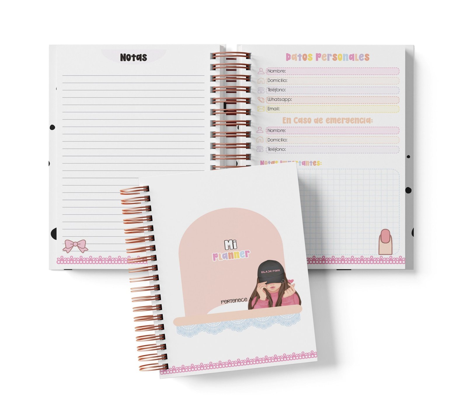 Planner Diario con Horario - BLACKPINK