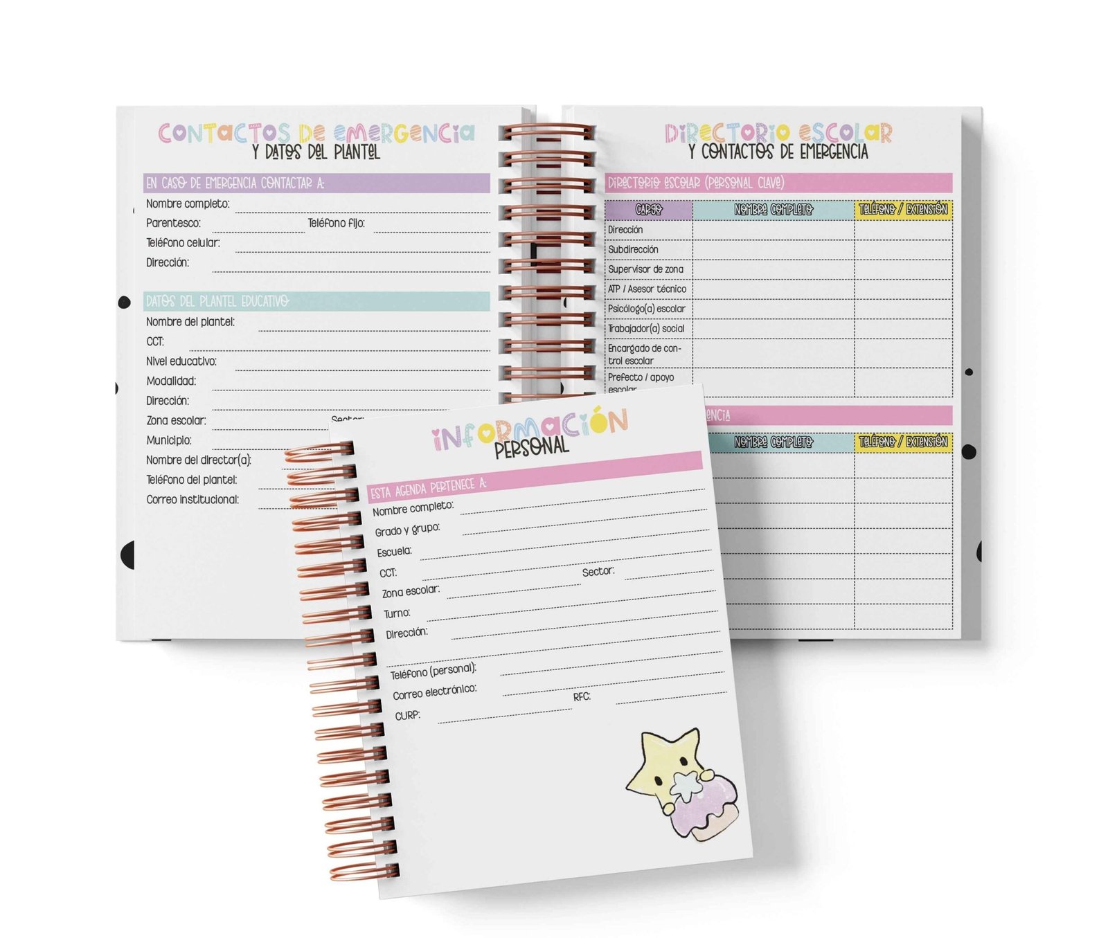 Agenda Preescolar MO - Little Twin Stars