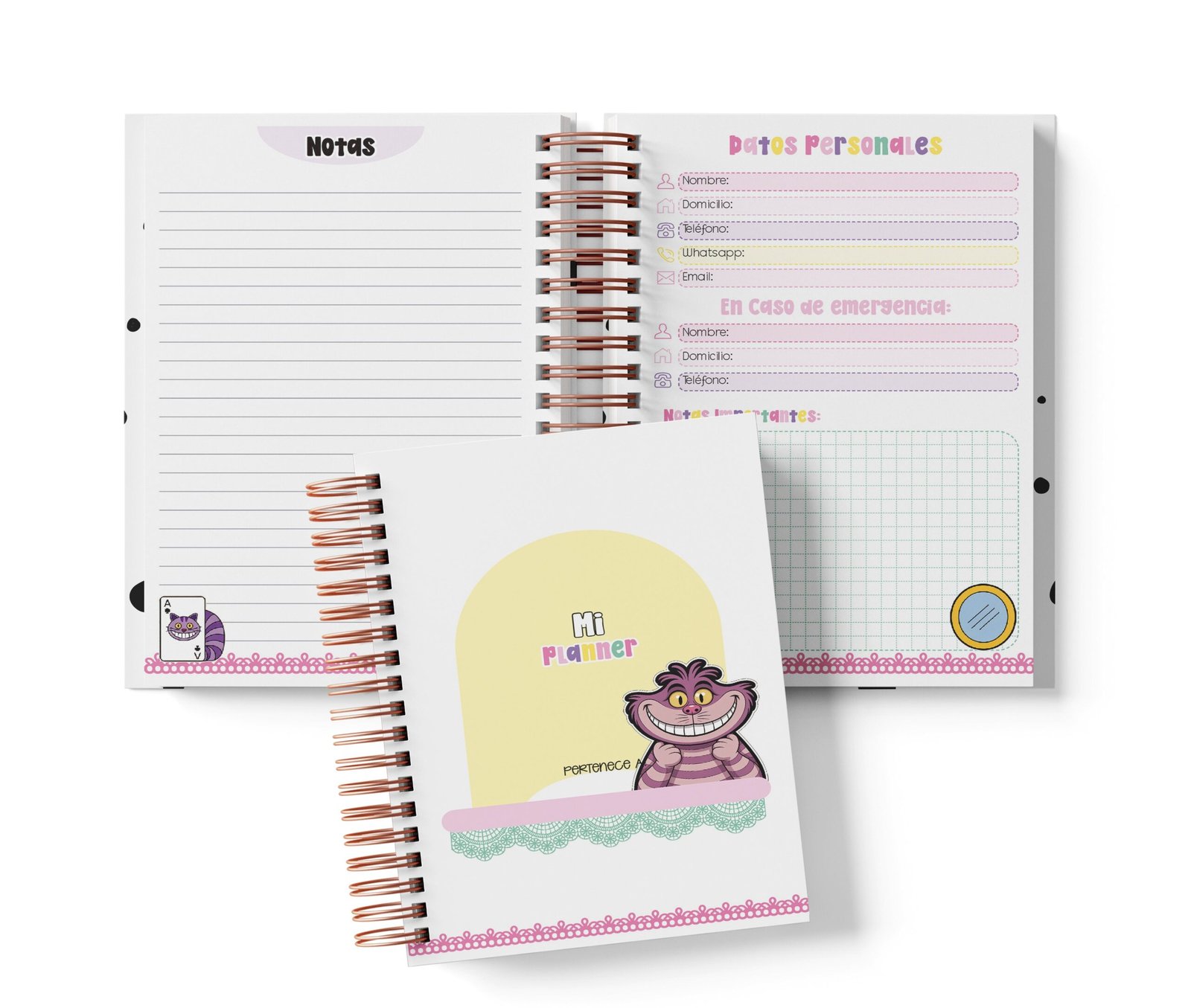 Planner Semanal - Gato de Cheshire