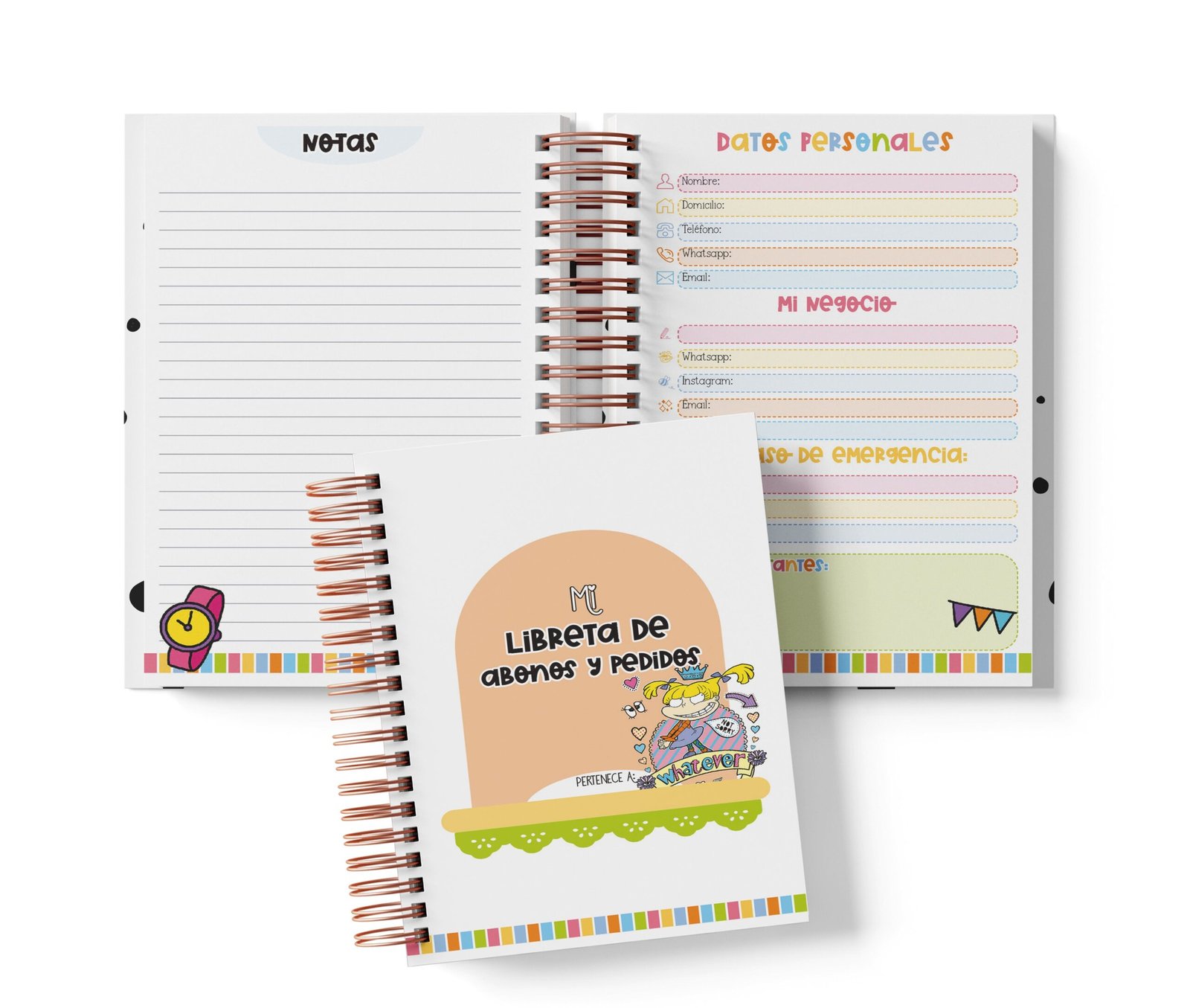 Libreta de Abonos y Pedidos - Angélica Pickles