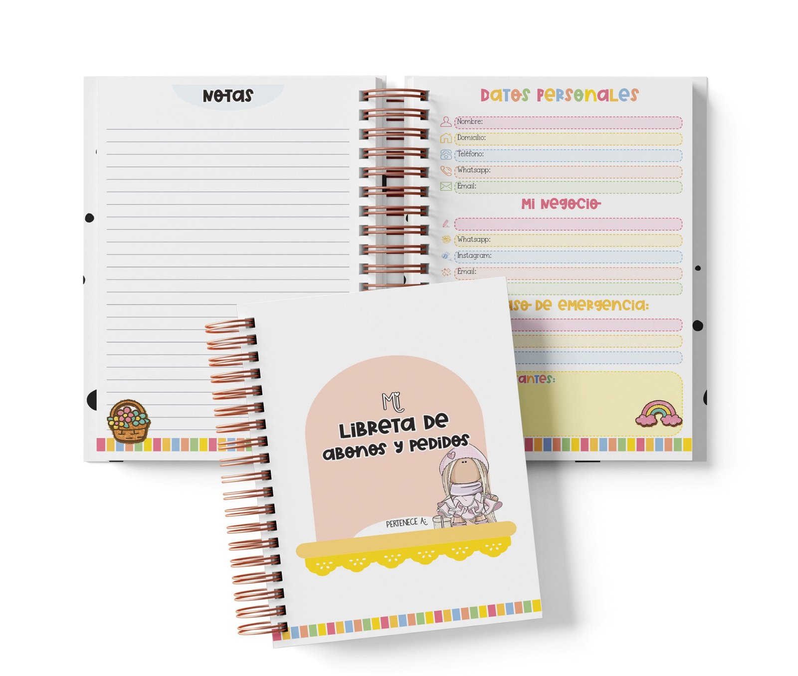 Libreta de Abonos y Pedidos - Cute Dolls