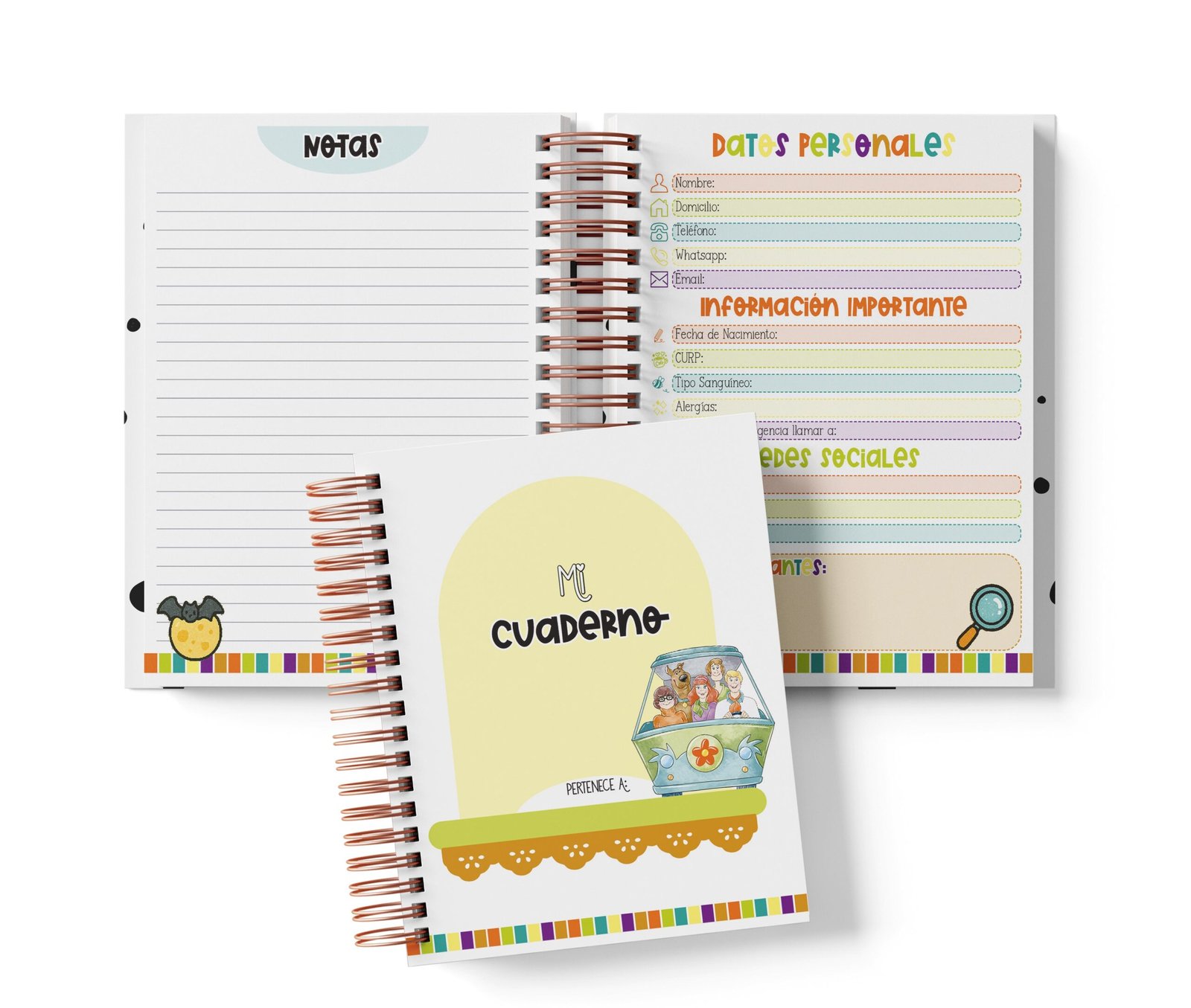 Cuaderno Media Carta - Scooby-Doo