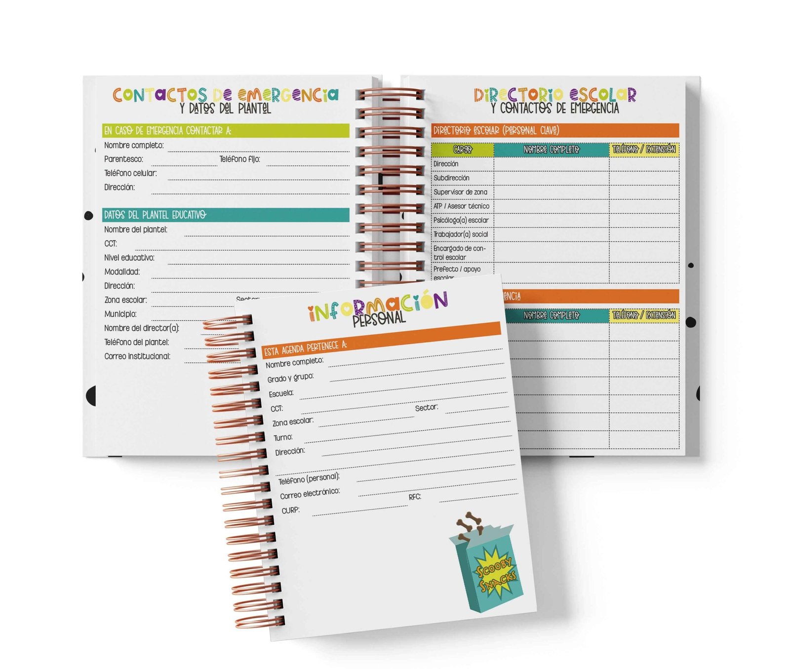Agenda Preescolar MO - Scooby-Doo