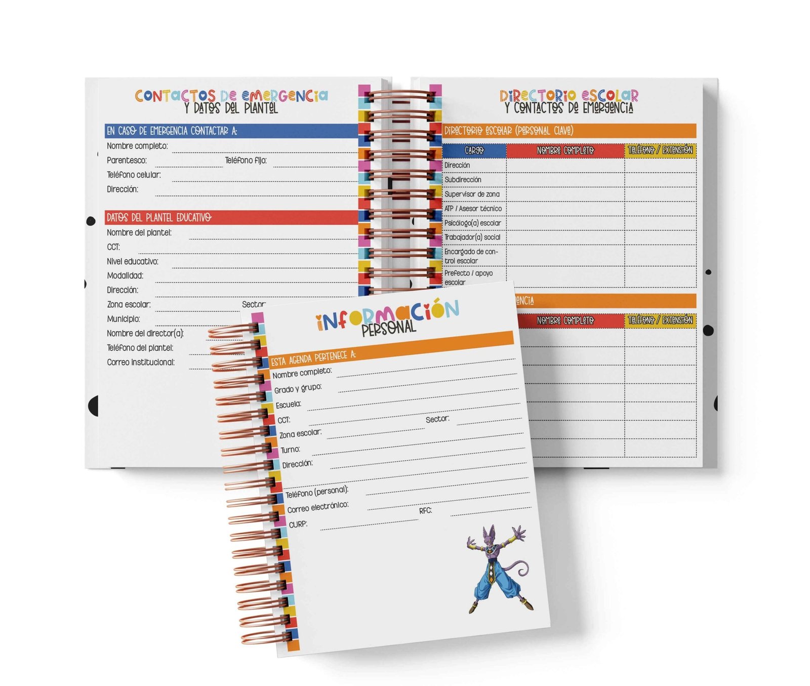 Agenda Primaria Medio Oficio - Dragon Ball