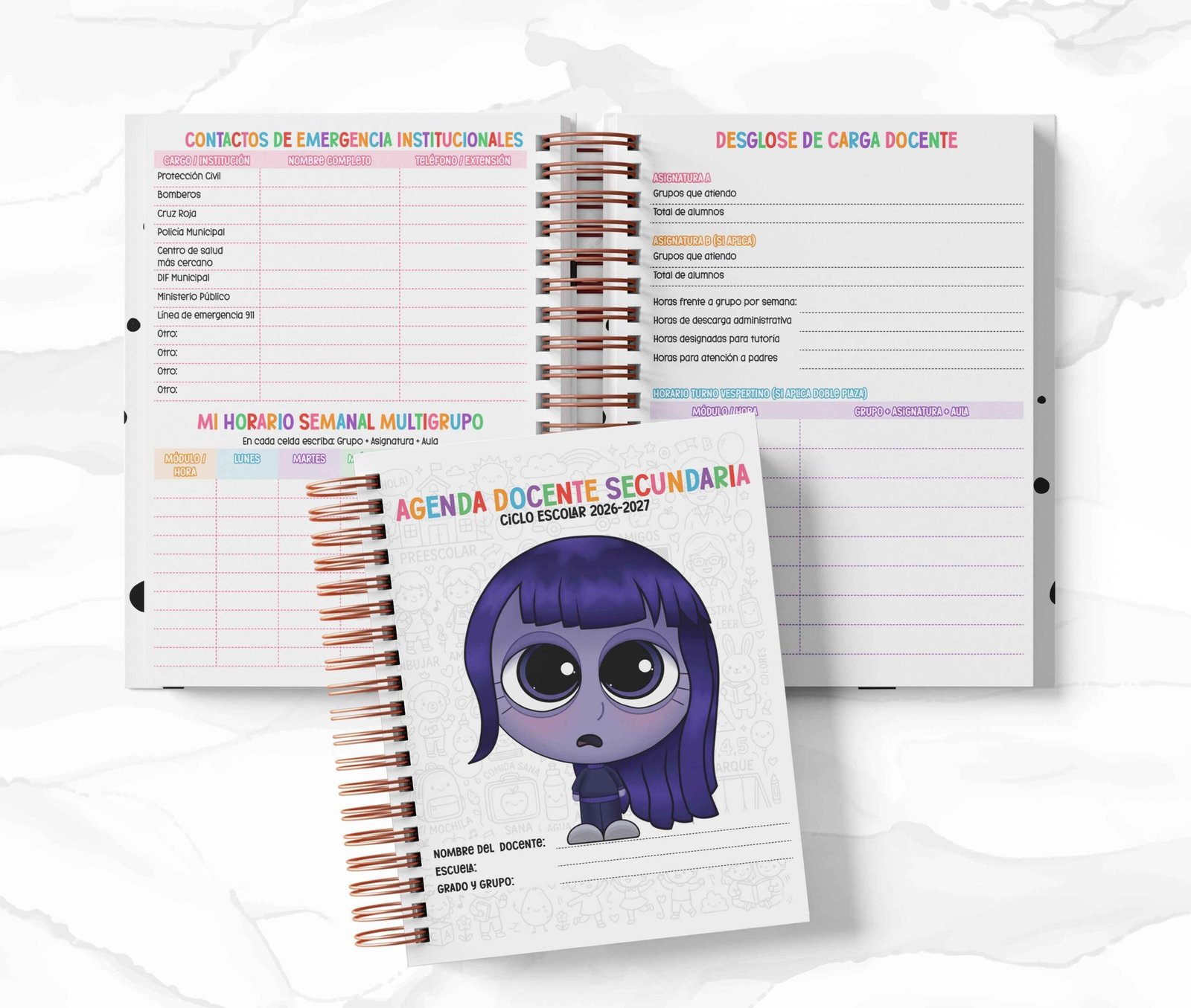 Agenda Secundaria - Intensamente