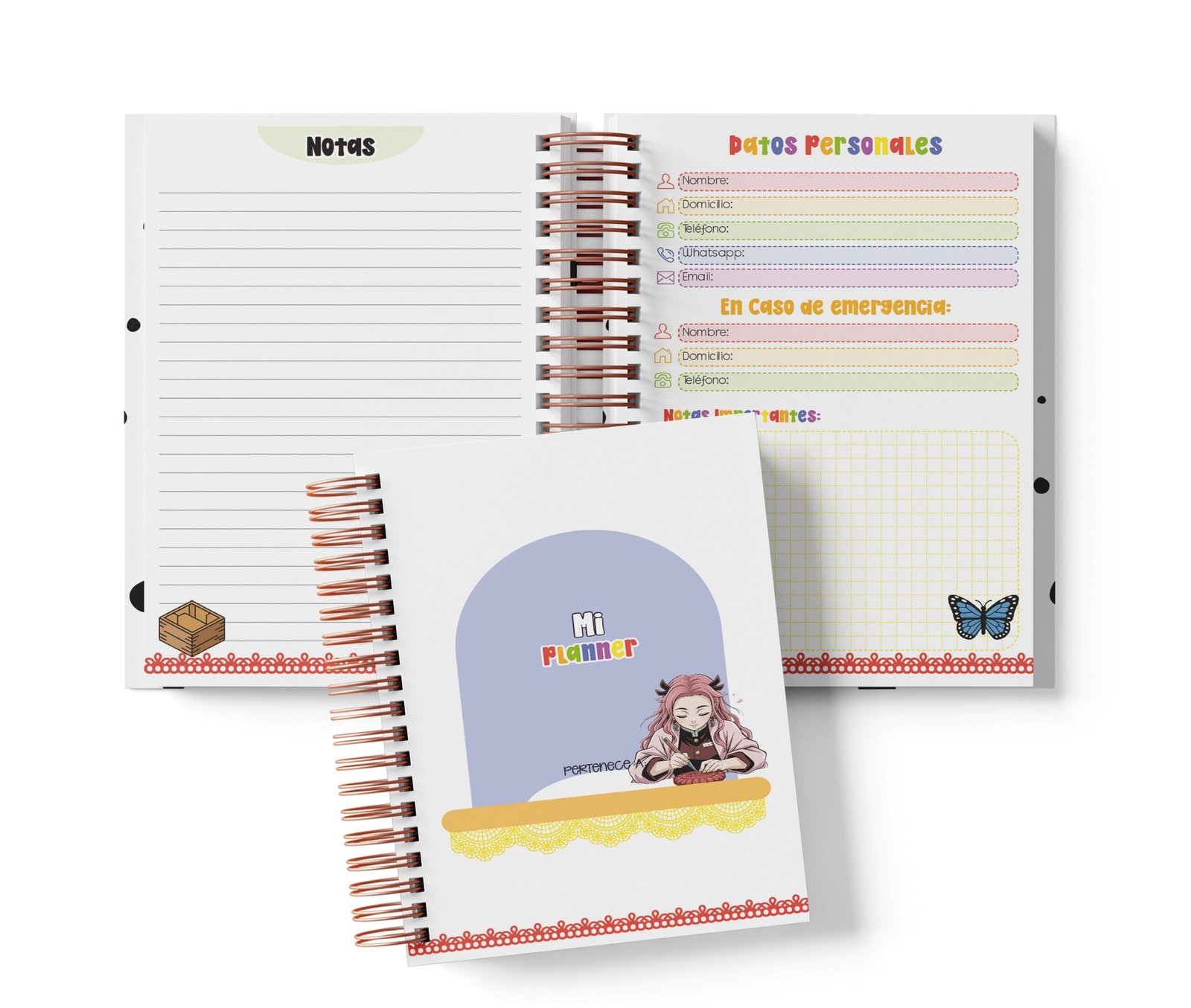Planner Semanal - Demon Slayer