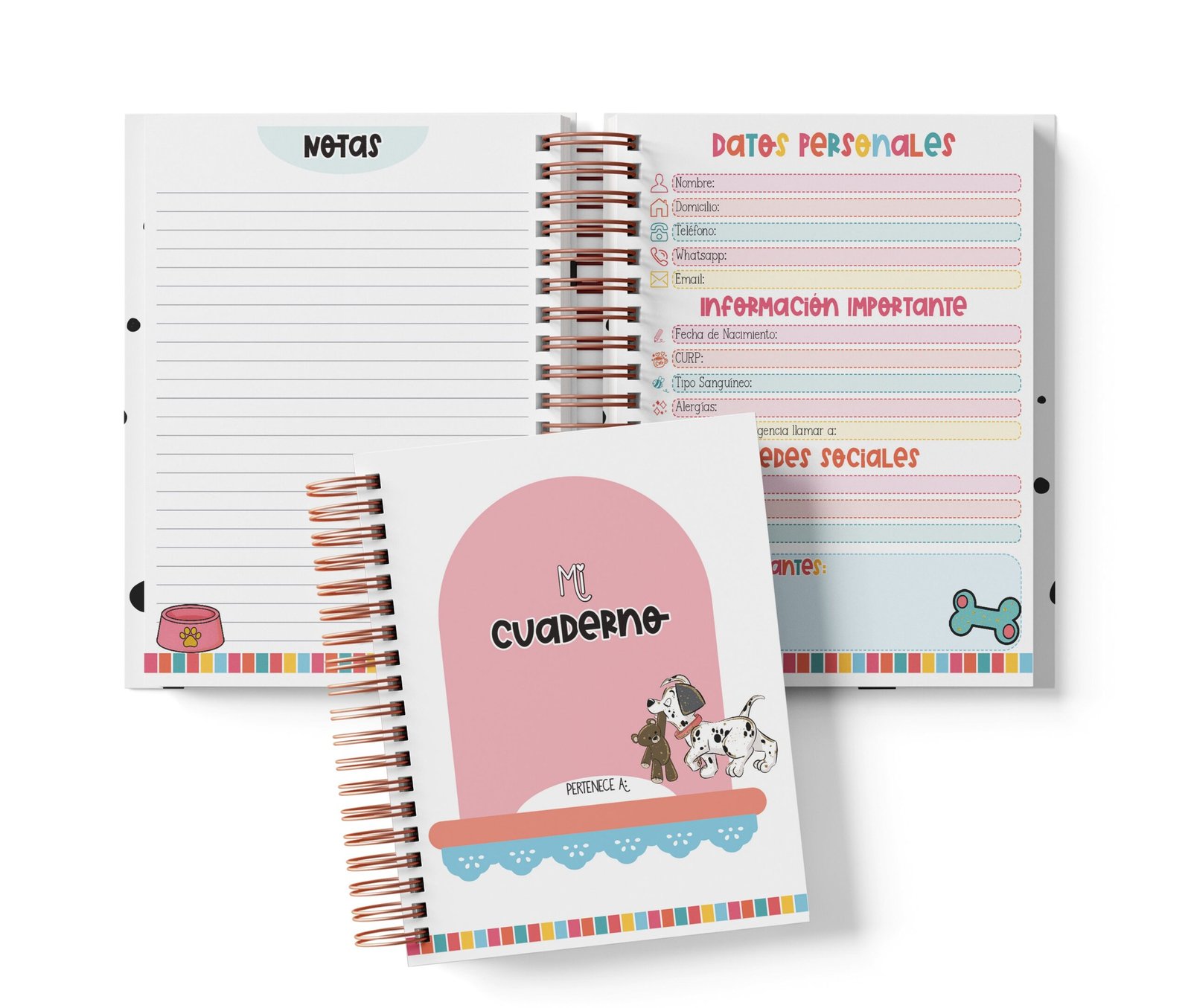 Cuaderno Media Carta - 101 Dálmatas
