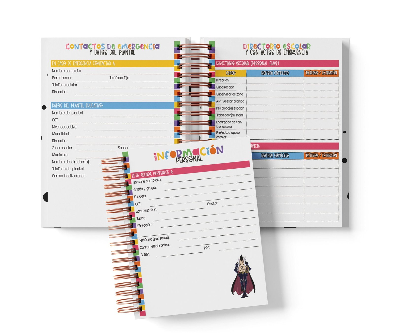 Agenda Primaria Medio Oficio - One Piece