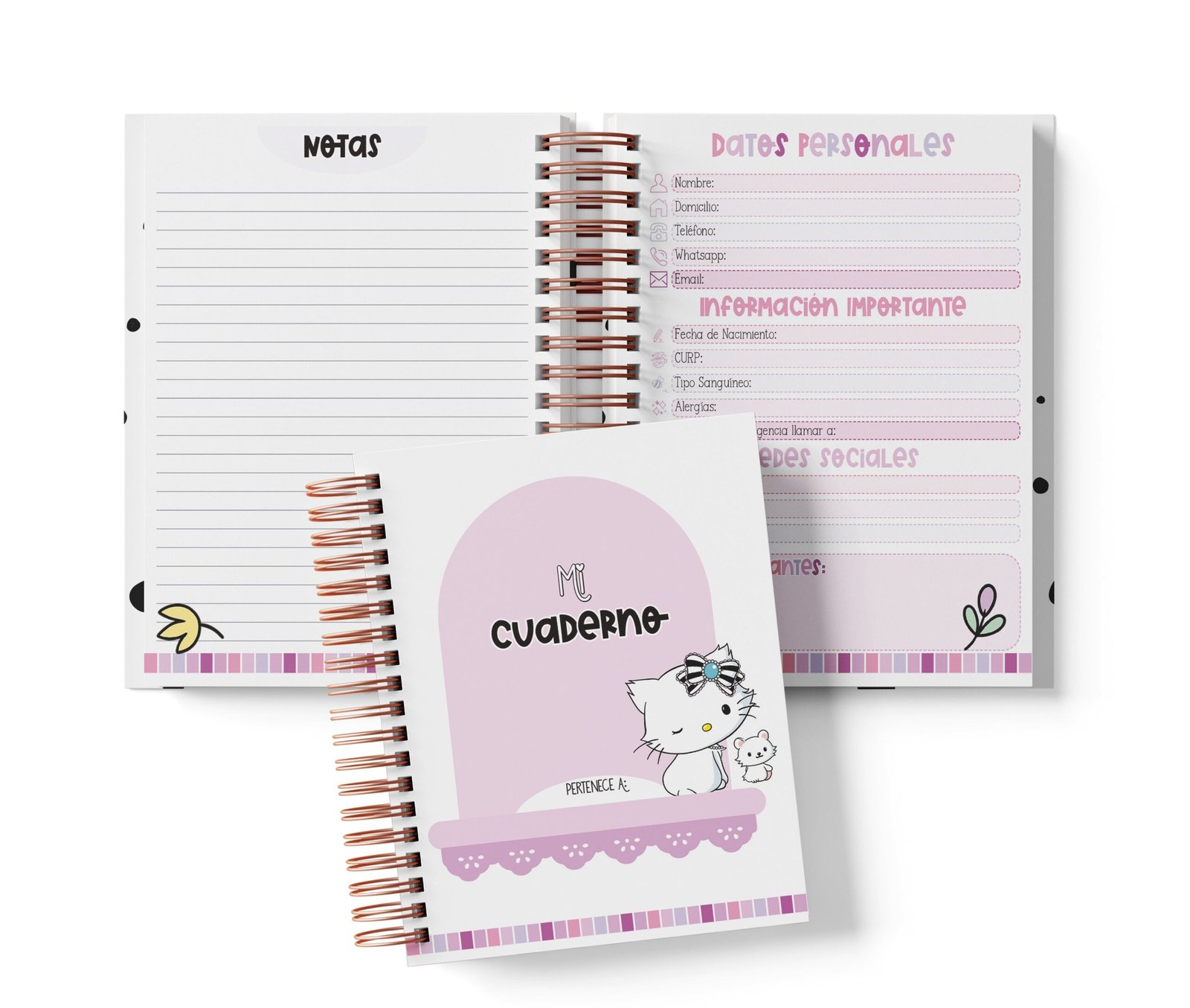 Cuaderno Medio Oficio - Charmmy Kitty
