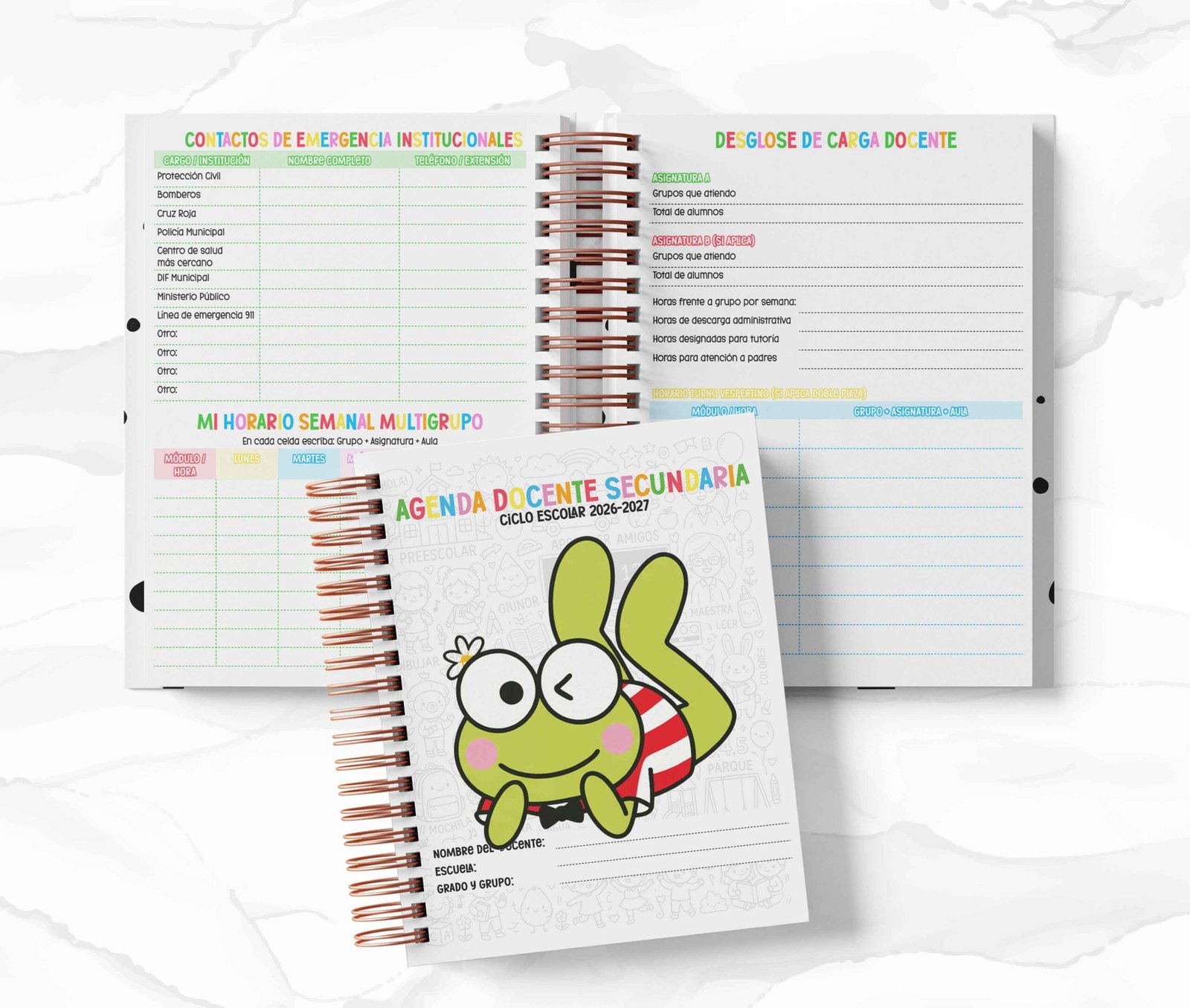 Agenda Secundaria - Keroppi