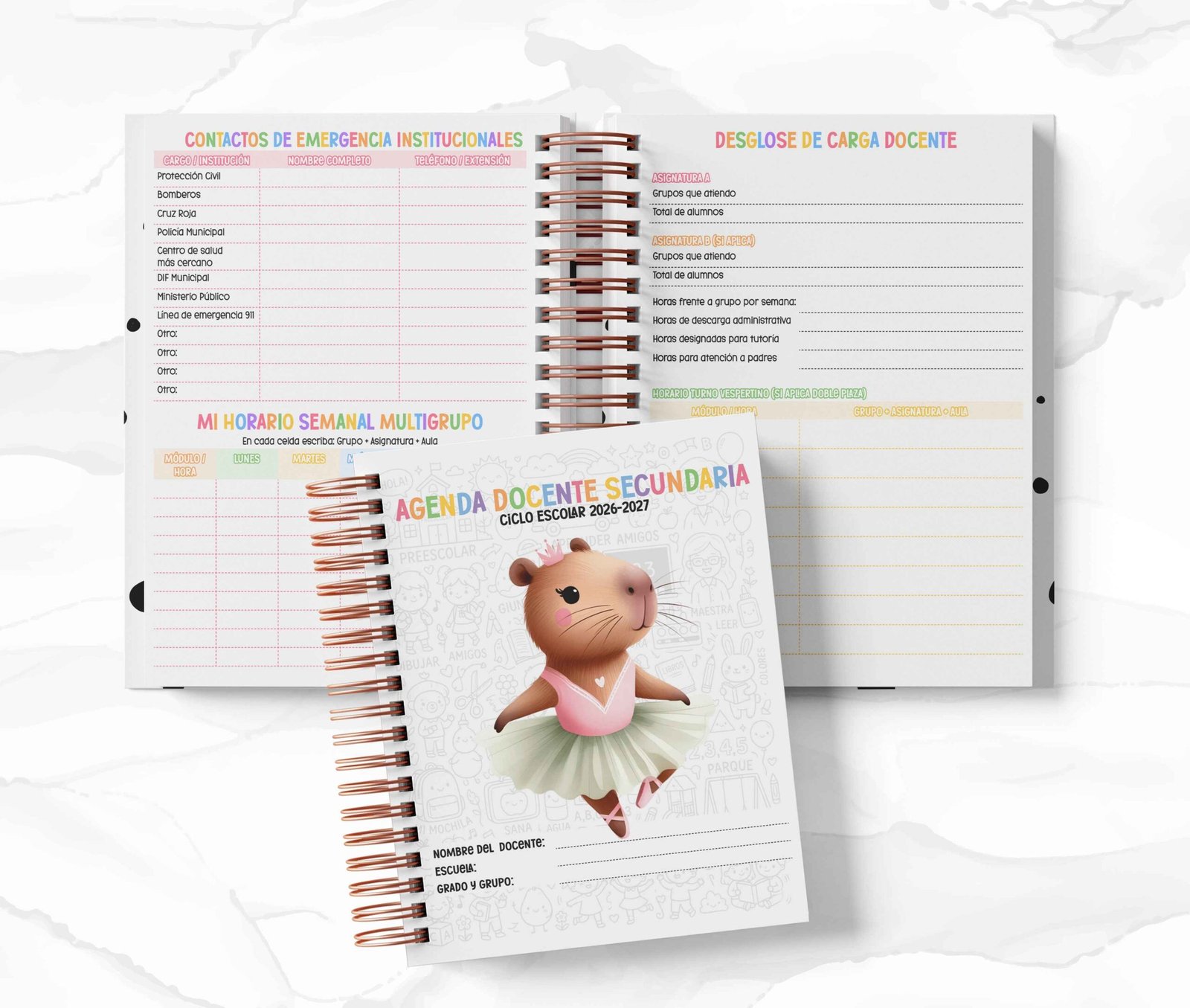 Agenda Secundaria - Capibaras