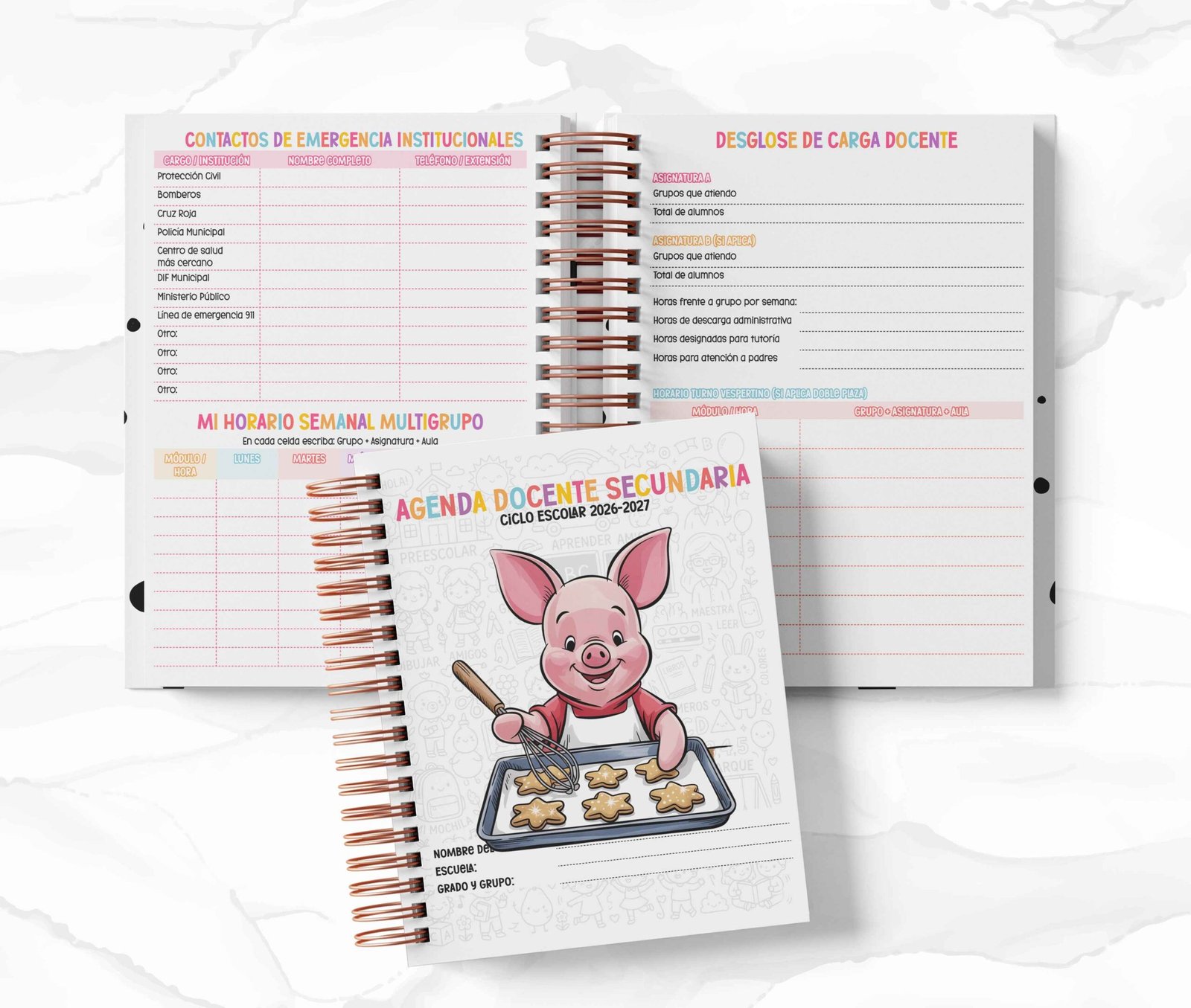 Agenda Secundaria - Piglet