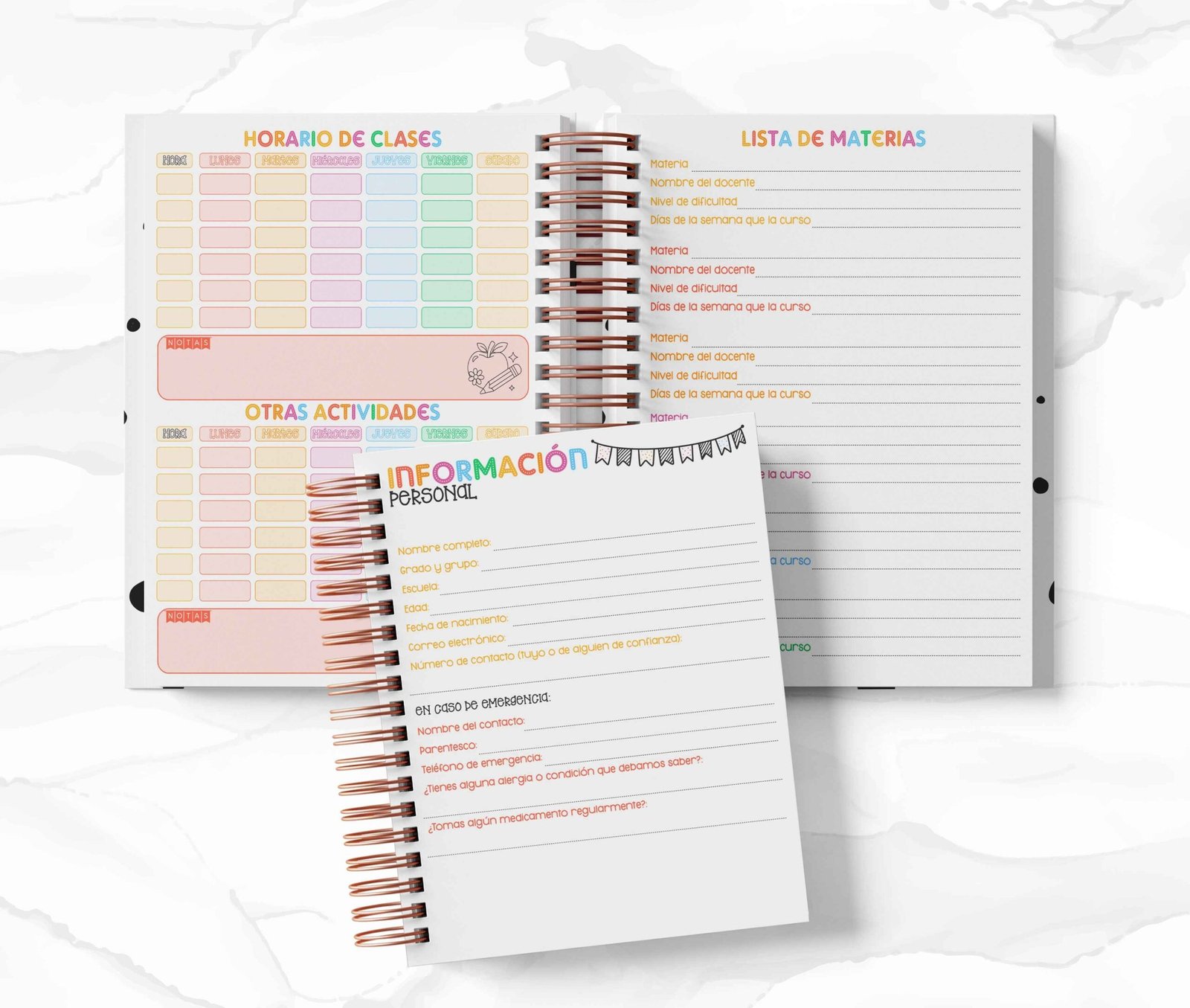 Agenda Estudiantes Semanal Ciclo 26-27 - Rilakkuma
