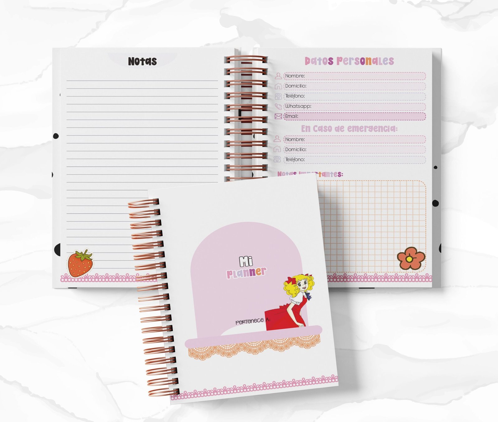 Planner Diario - Candy Candy