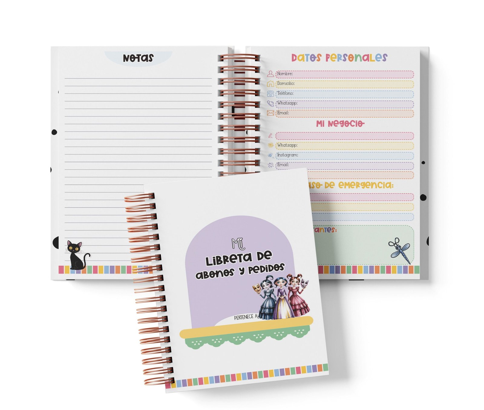 Libreta de Abonos y Pedidos - Coraline