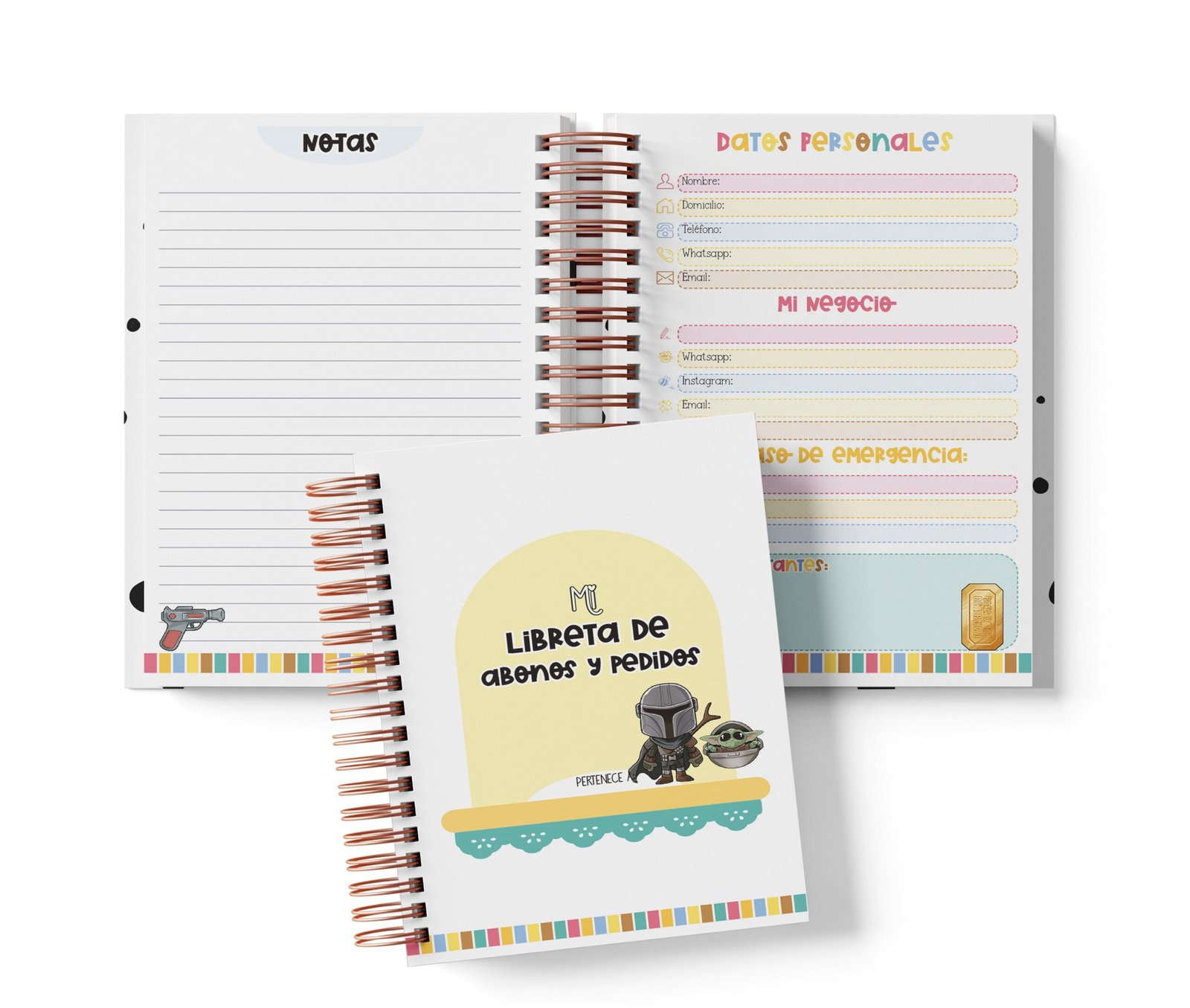 Libreta de Abonos y Pedidos - The Mandalorian
