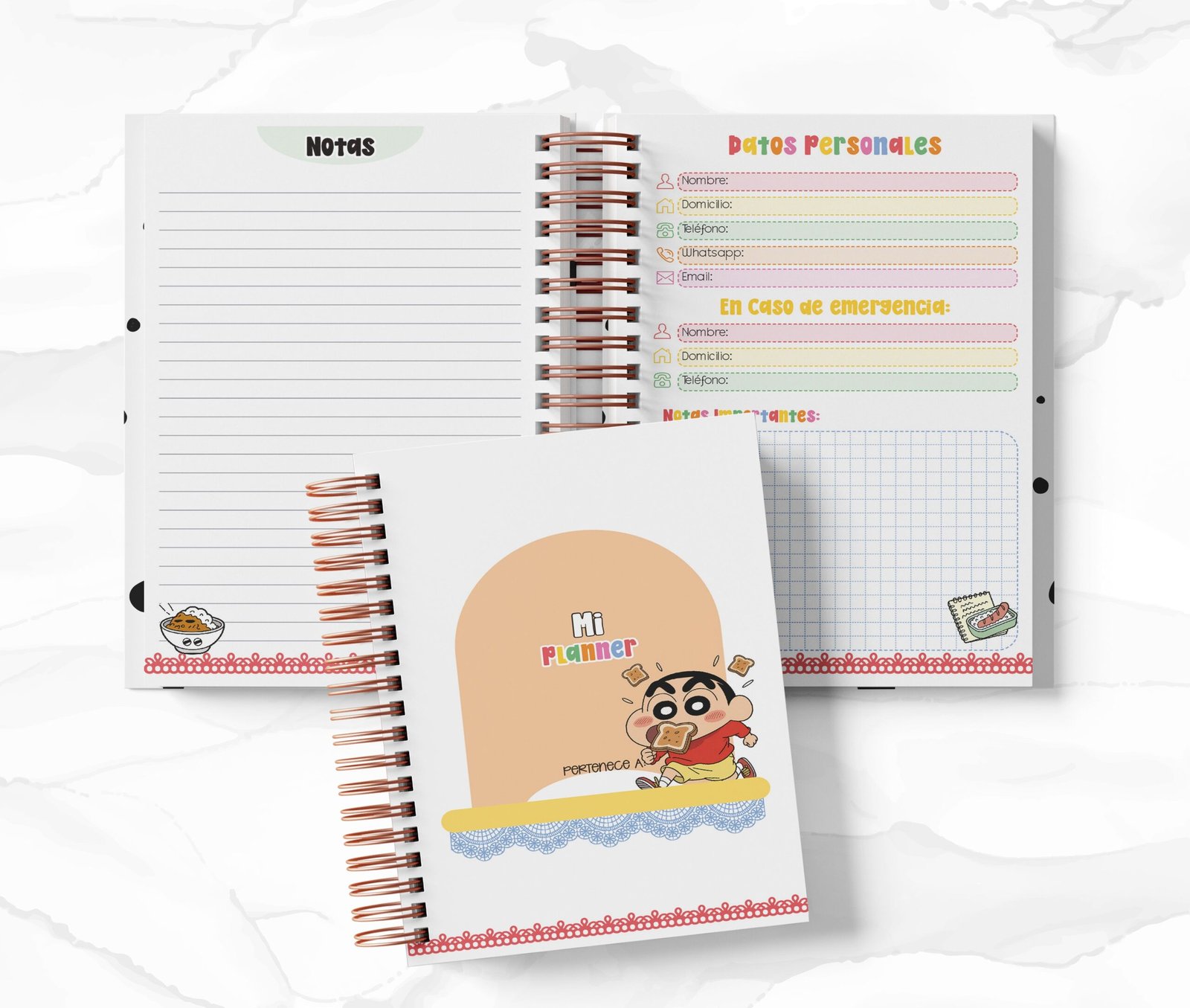 Planner 2 Días por Página - Shin-chan