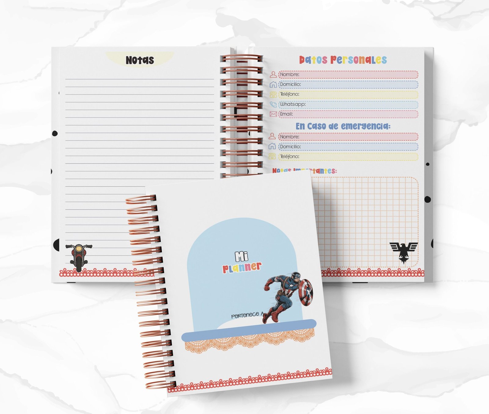 Planner Diario - Capitán América