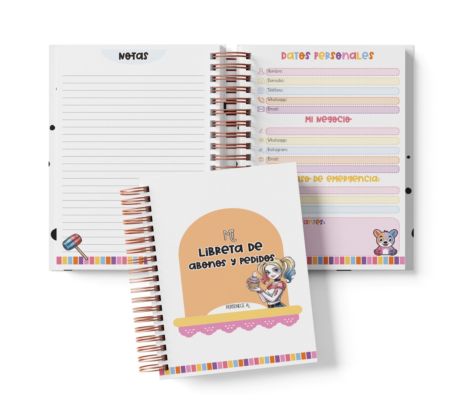Libreta de Abonos y Pedidos - Harley Quinn
