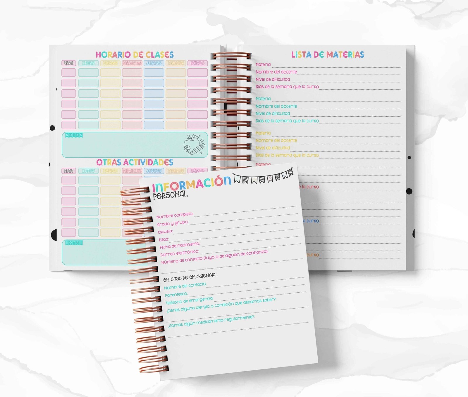 Agenda Estudiantes Semanal Ciclo 26-27 - Minnie Mouse