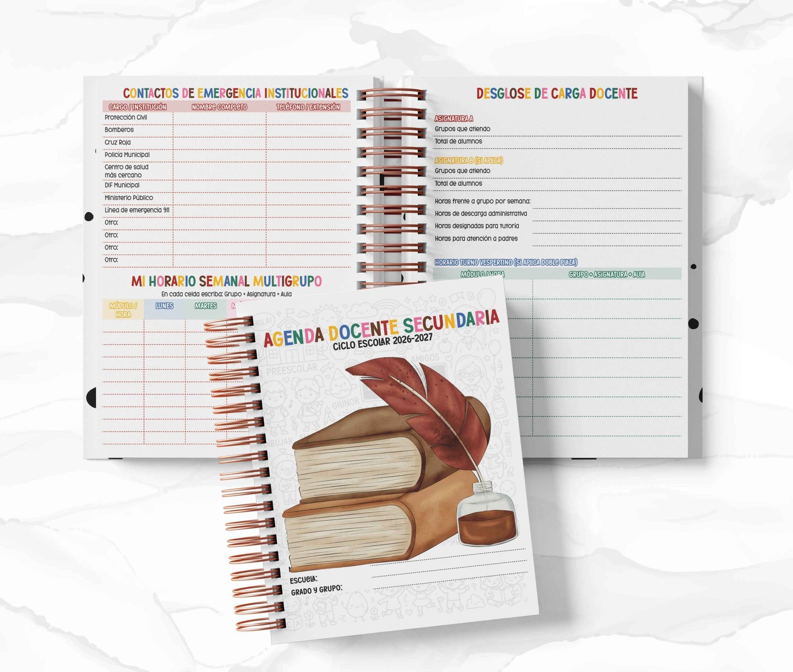 Agenda Secundaria - Harry Potter