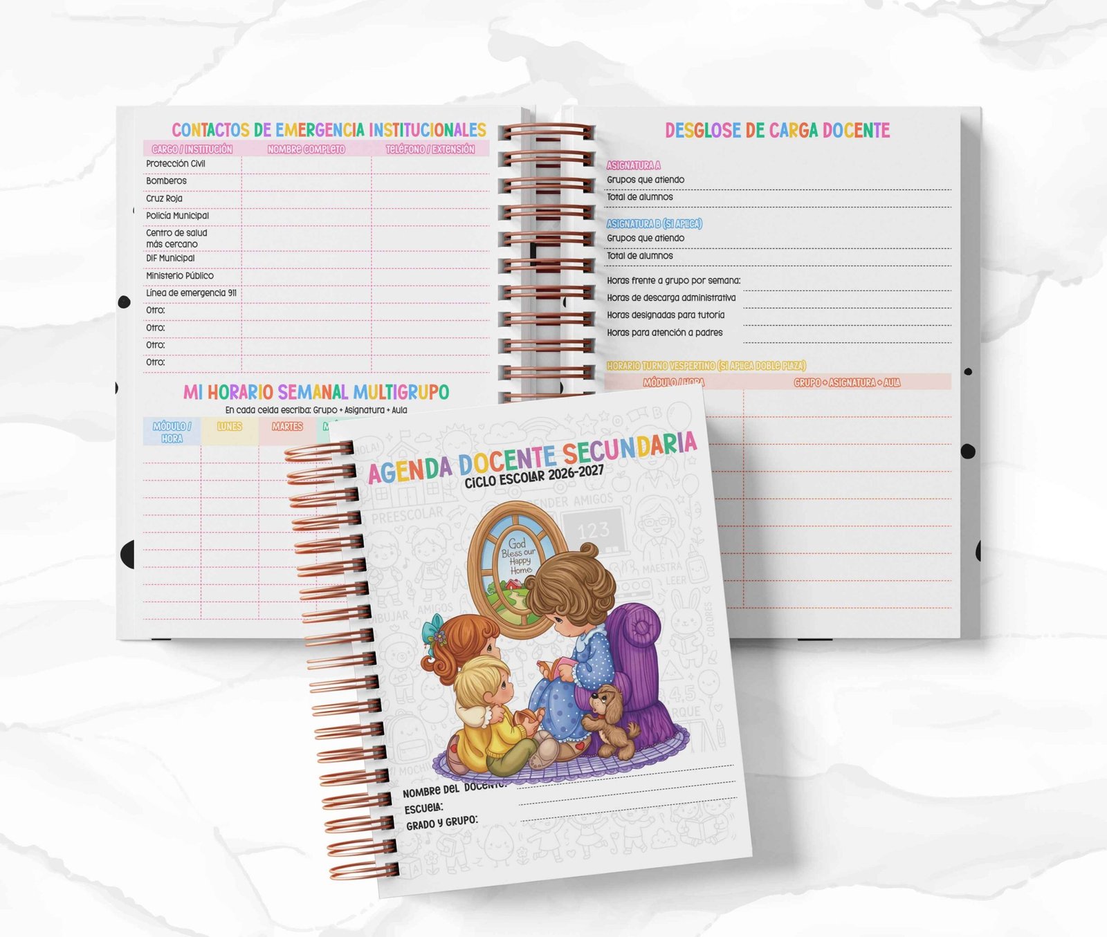 Agenda Secundaria - Precious Moments