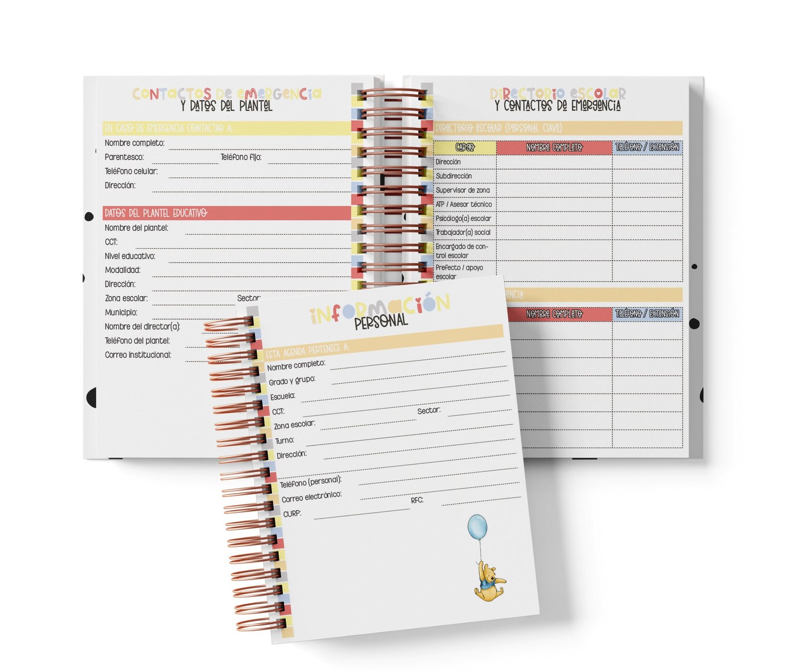 Agenda Primaria Medio Oficio - Winnie Pooh
