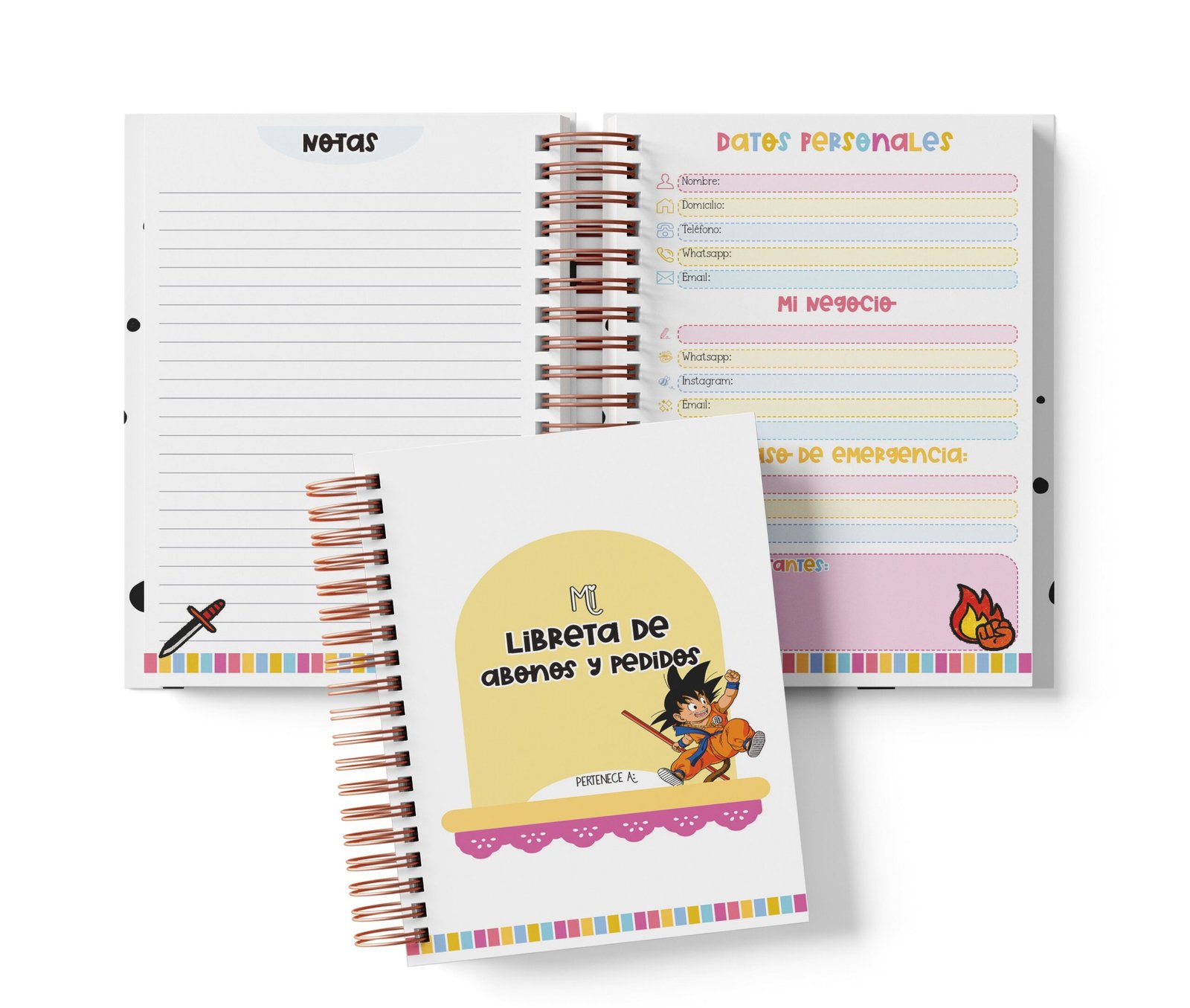Libreta de Abonos y Pedidos - Dragon Ball
