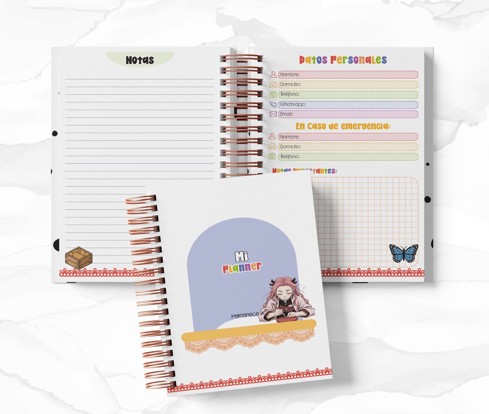 Planner Diario - Demon Slayer