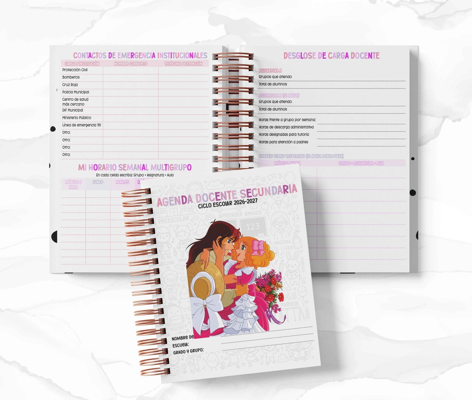 Agenda Secundaria - Candy Candy