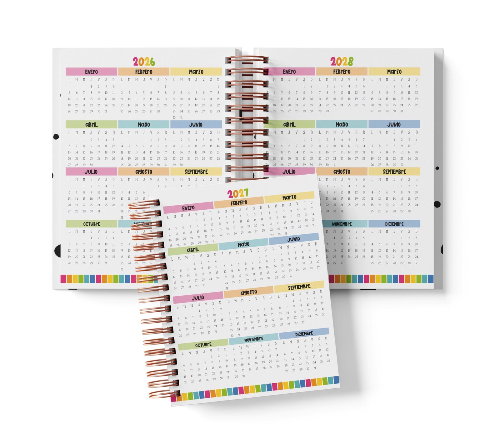 Cuaderno Medio Oficio - Rainbow