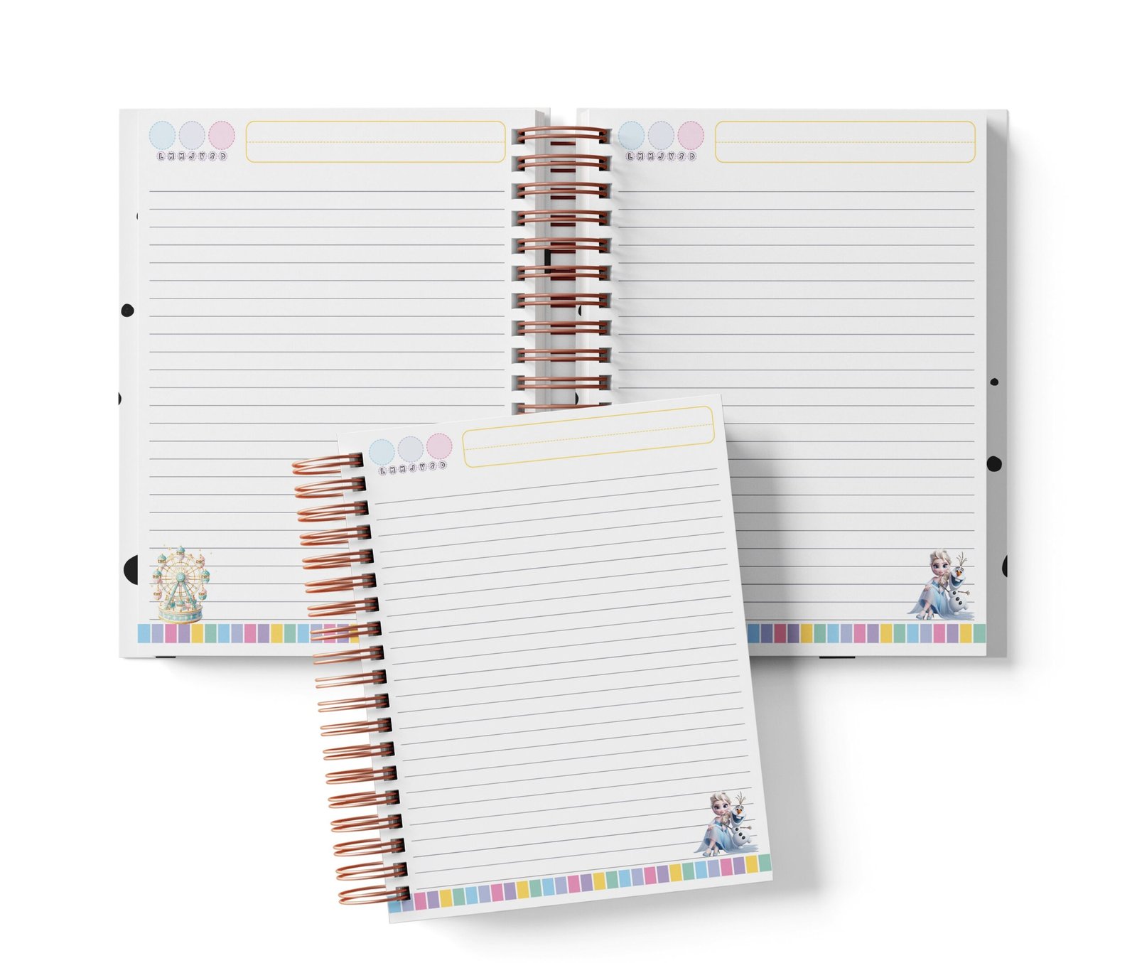 Cuaderno Media Carta - Frozen